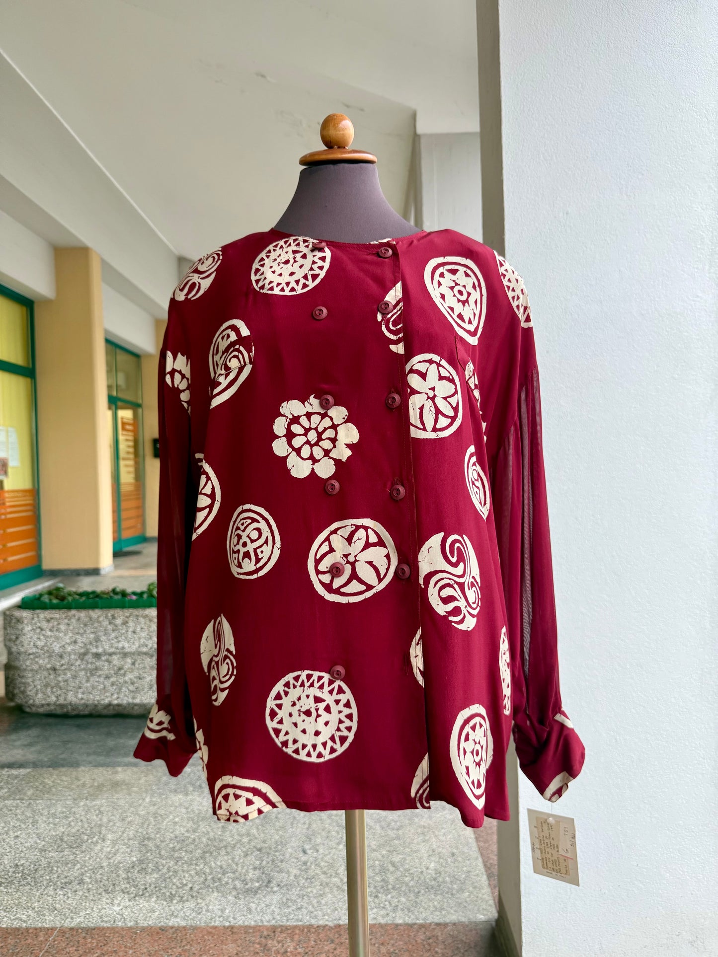 Tailleur in seta color Borgogna - TG. 46/48