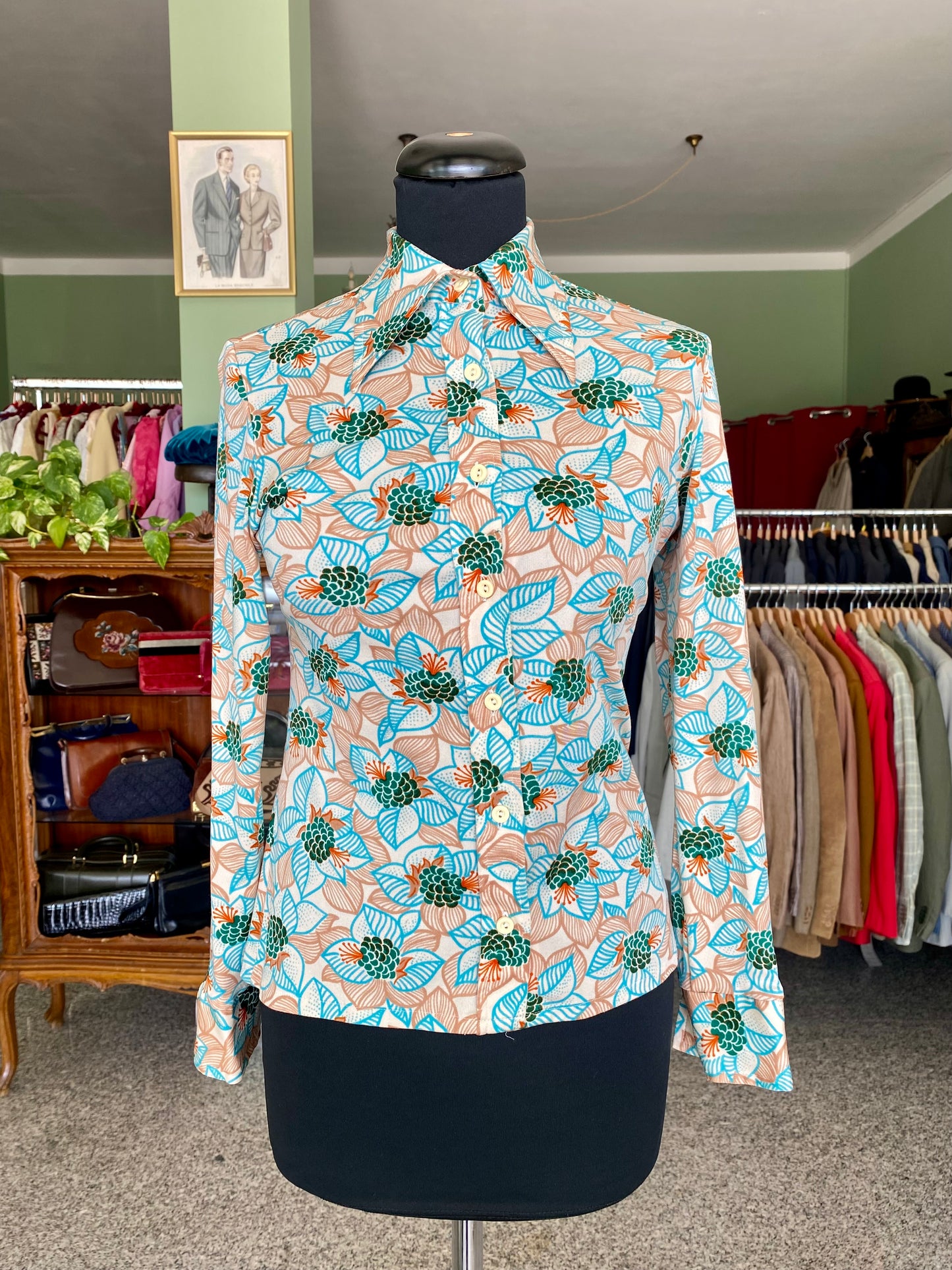 Camicia anni ‘70 optical - TG. 38