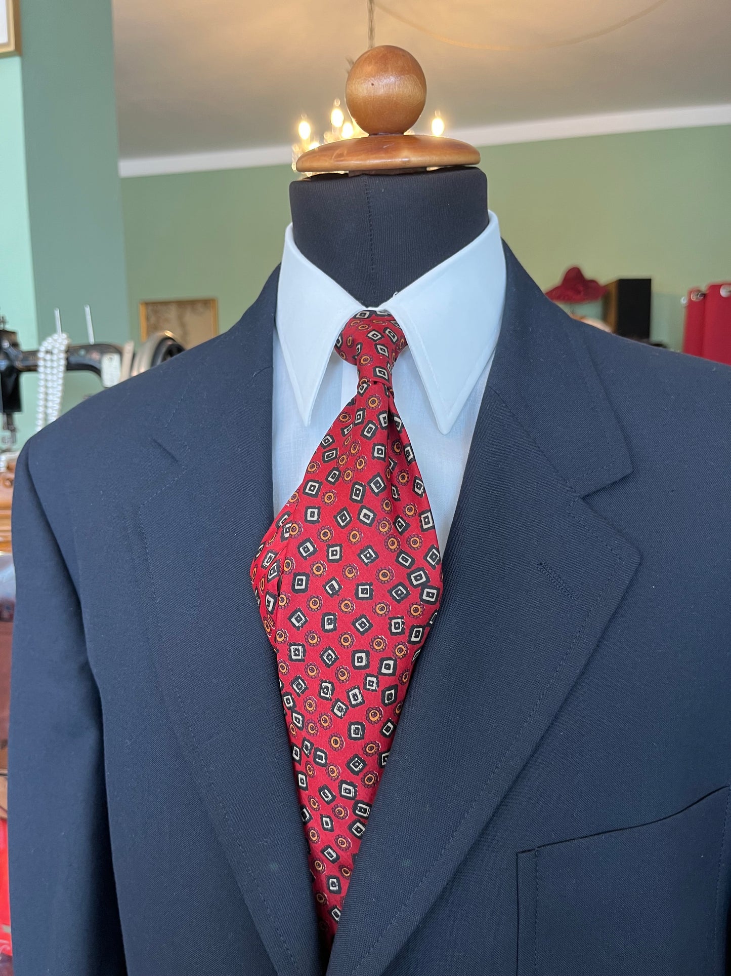 Cravatta anni ‘80 geometrica