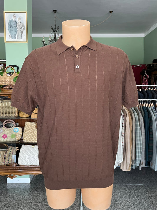 Polo a maniche corte cotone/lino tg. 54