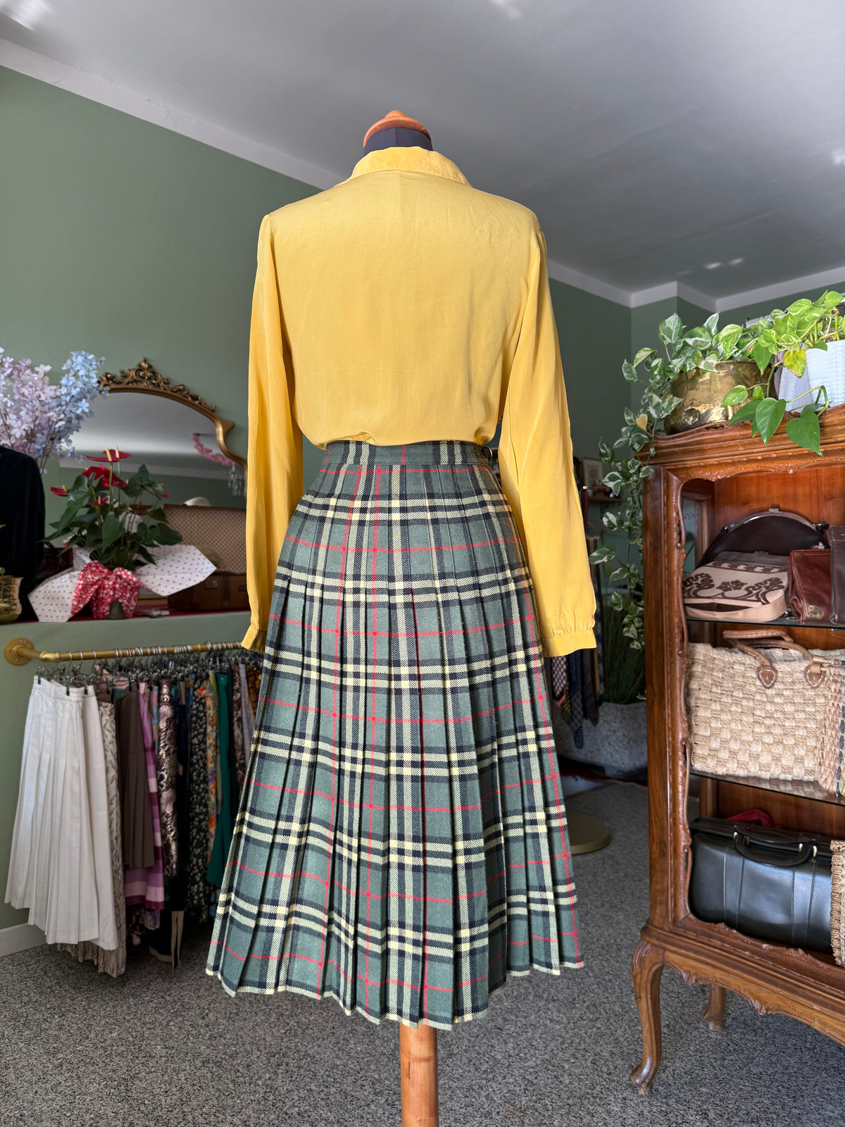 Gonna tartan verde - TG. 40