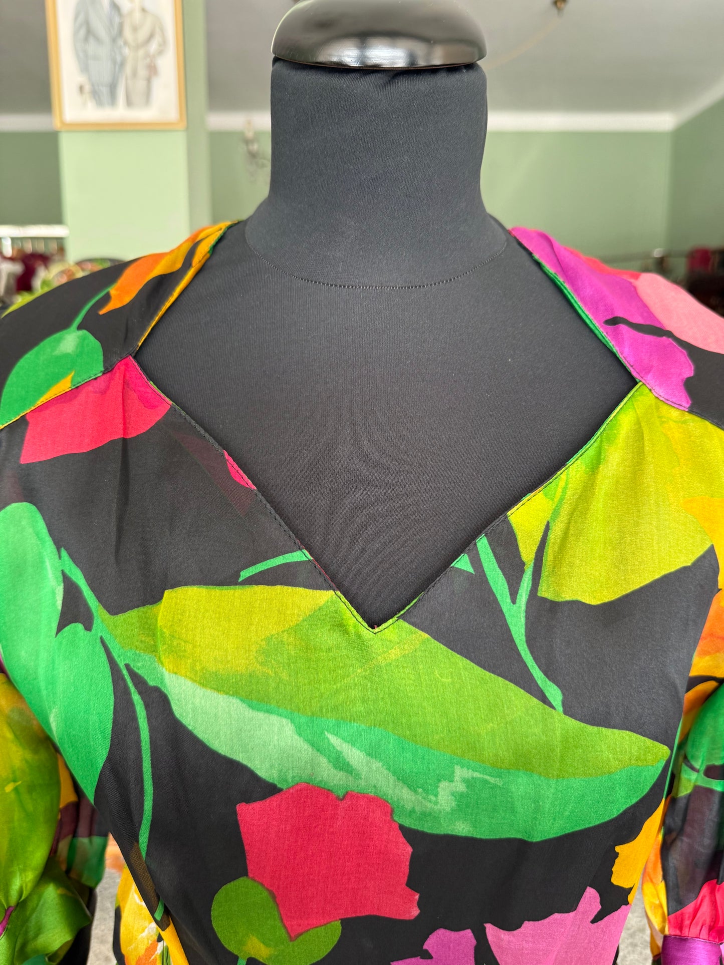 Abito anni ‘80 in organza di seta - TG. 44