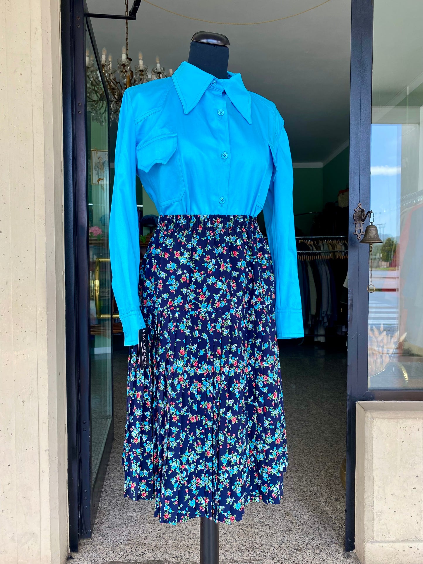 Gonna anni ‘80 stampa floreale - TG. 38/40