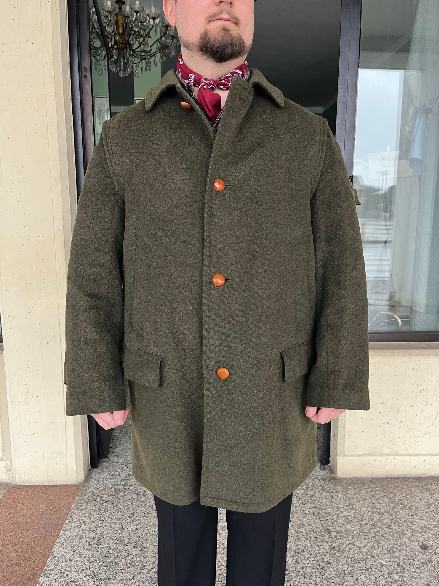 Cappotto Loden anni '70 tg. 52-54