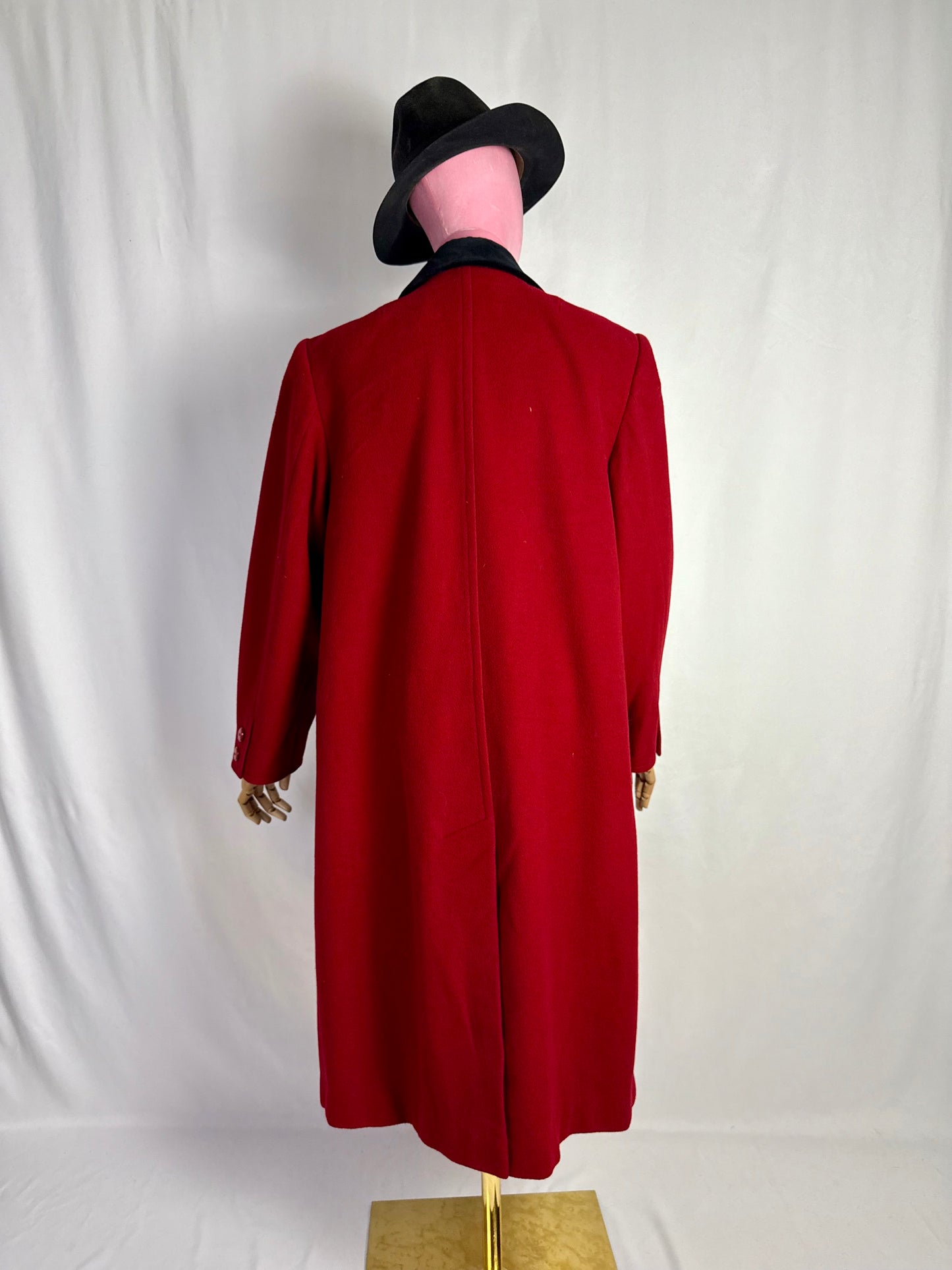 Cappotto rosso con profili neri - TG. 48/50