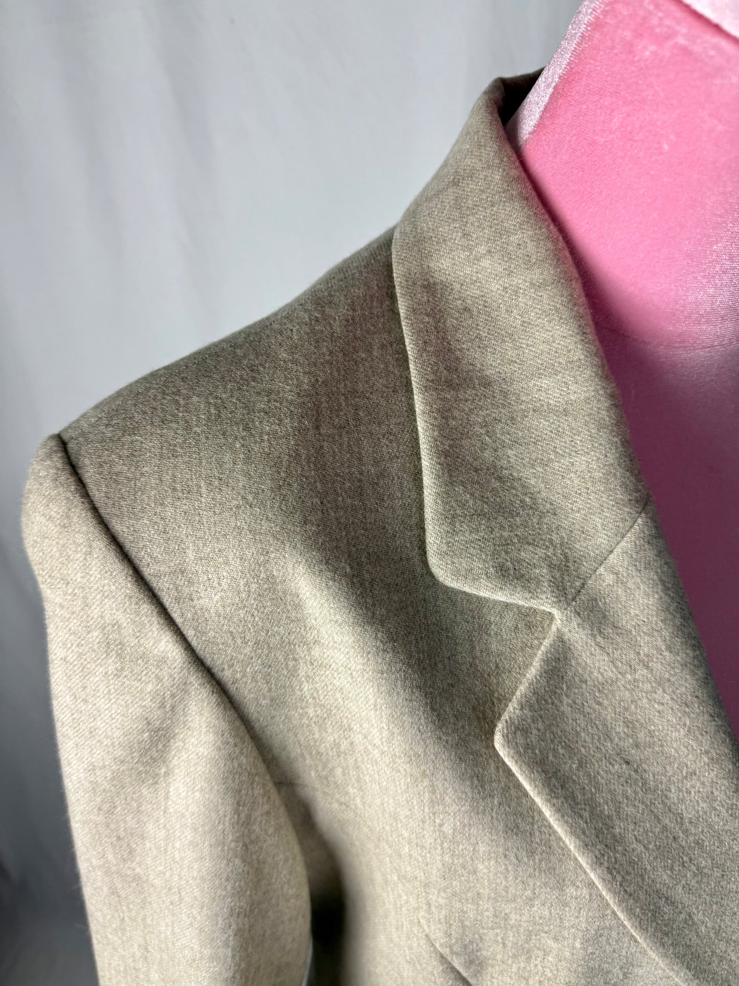 Giacca in pura lana color sabbia - TG. 46