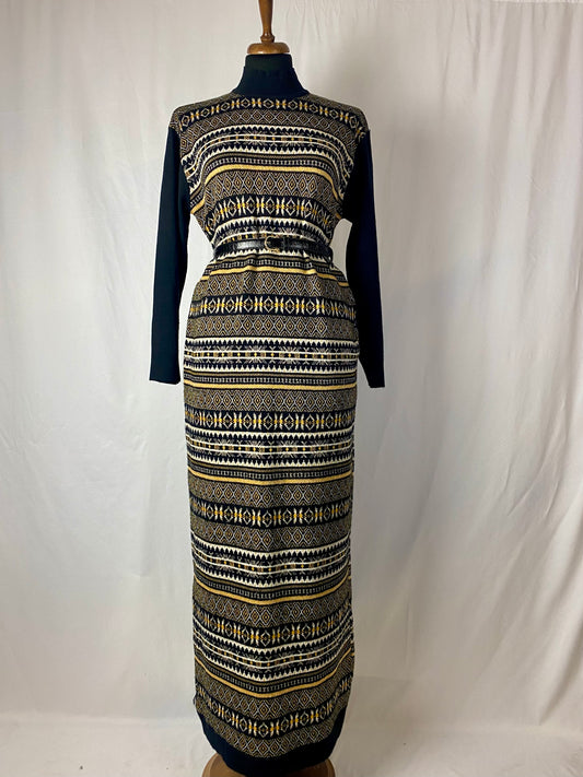 Abito lungo fantasia Fair Isle - TG. 44/46