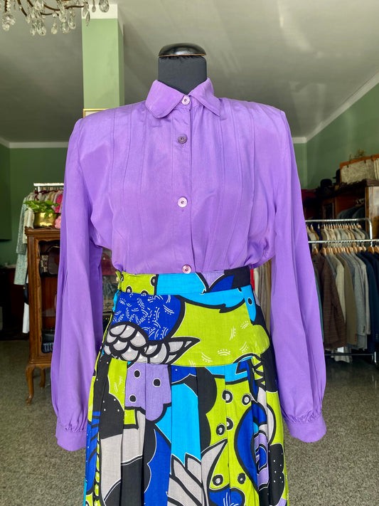 Camicia in seta viola - TG.