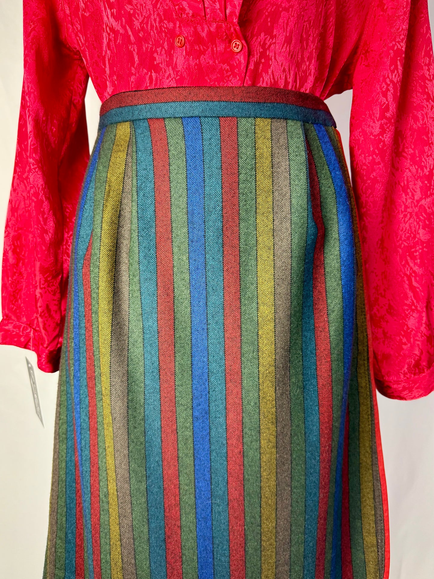 Gonna sartoriale a portafoglio in pura lana - TG. 46