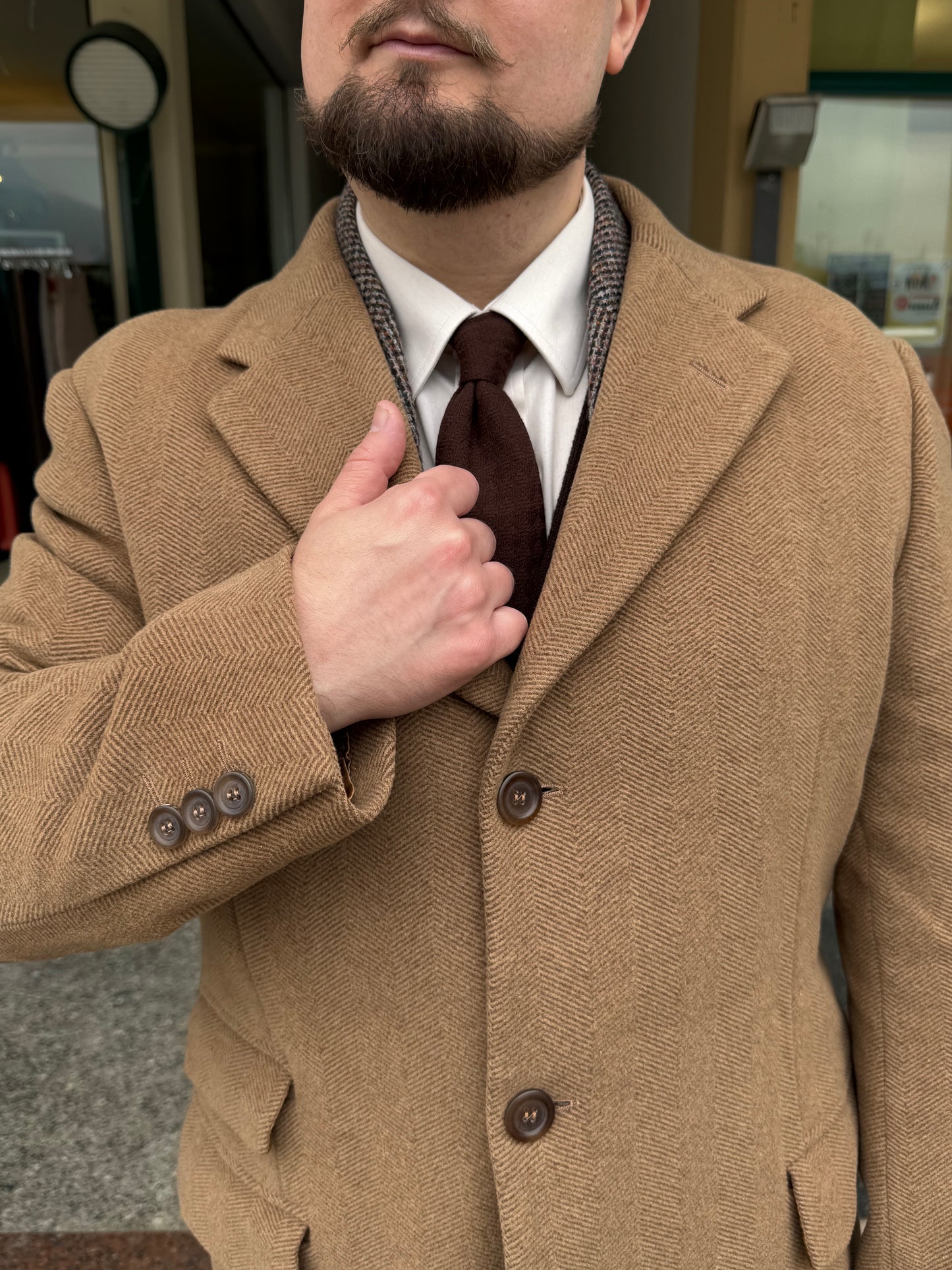 Cappotto lana anni '80 tg. 52-54