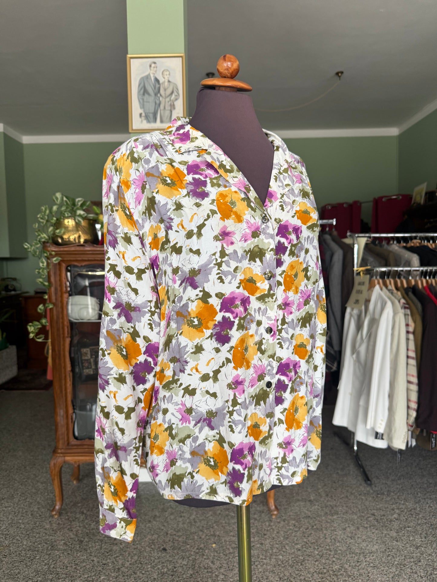 Camicia con stampa floreale - TG. 46/48