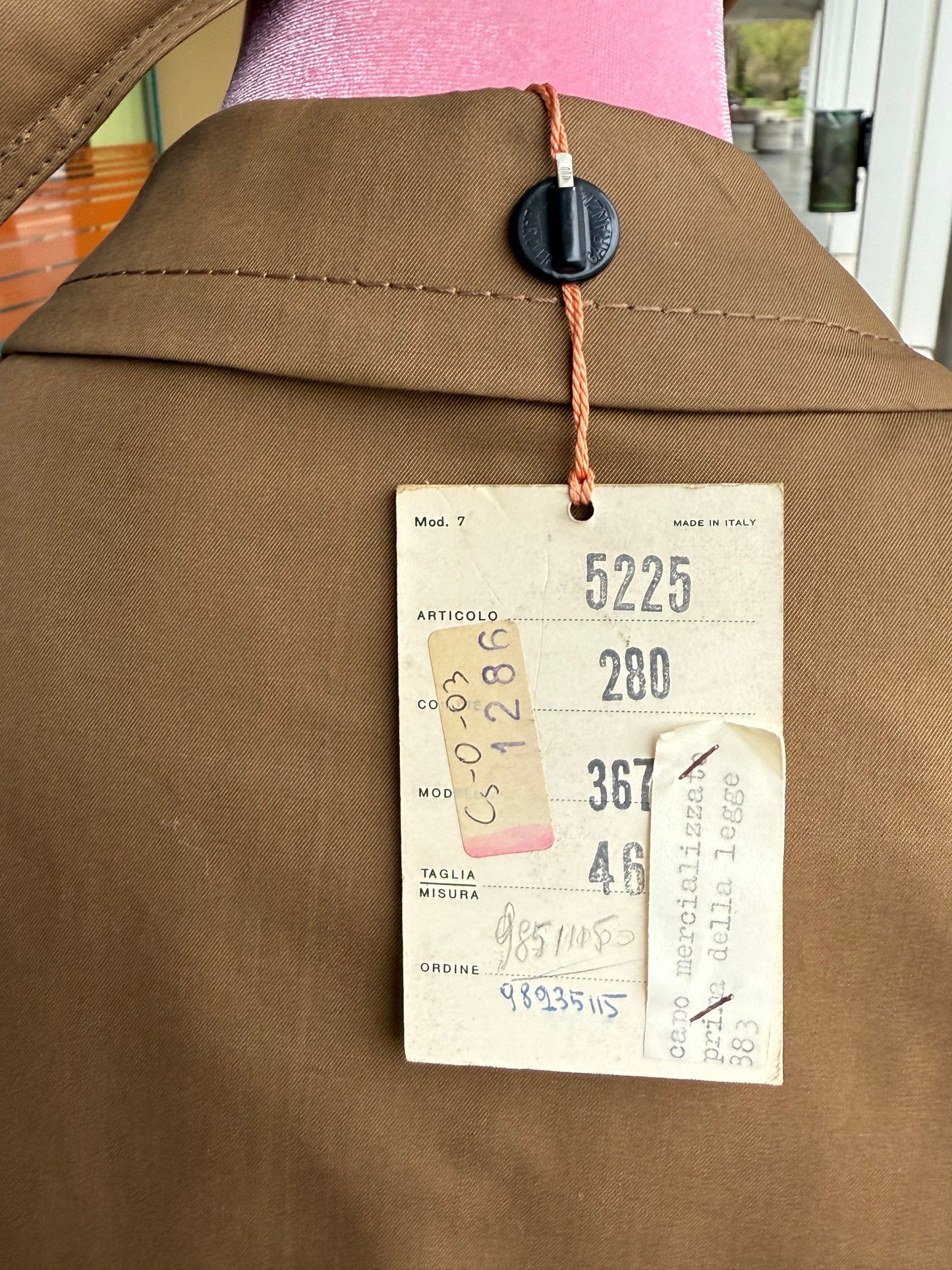 Trench nocciola new old stock - TG. 42
