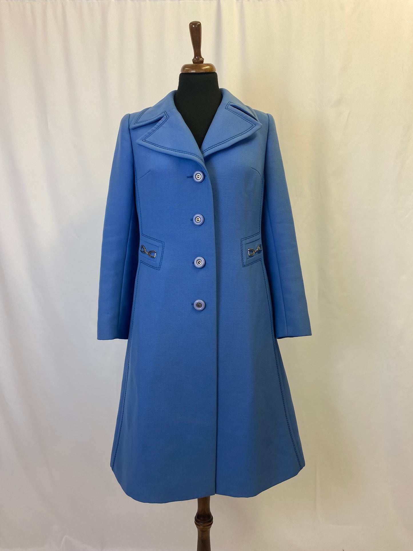 Cappotto anni ‘70 azzurro - TG. 38/40