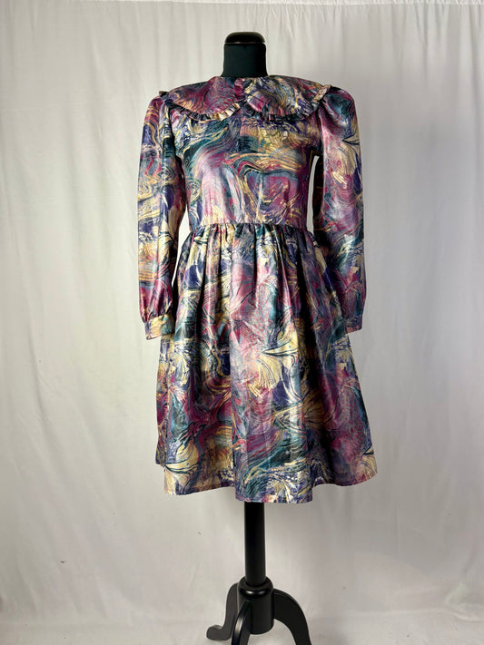 Abito anni ‘80 stampa marmorizzata - TG. 40