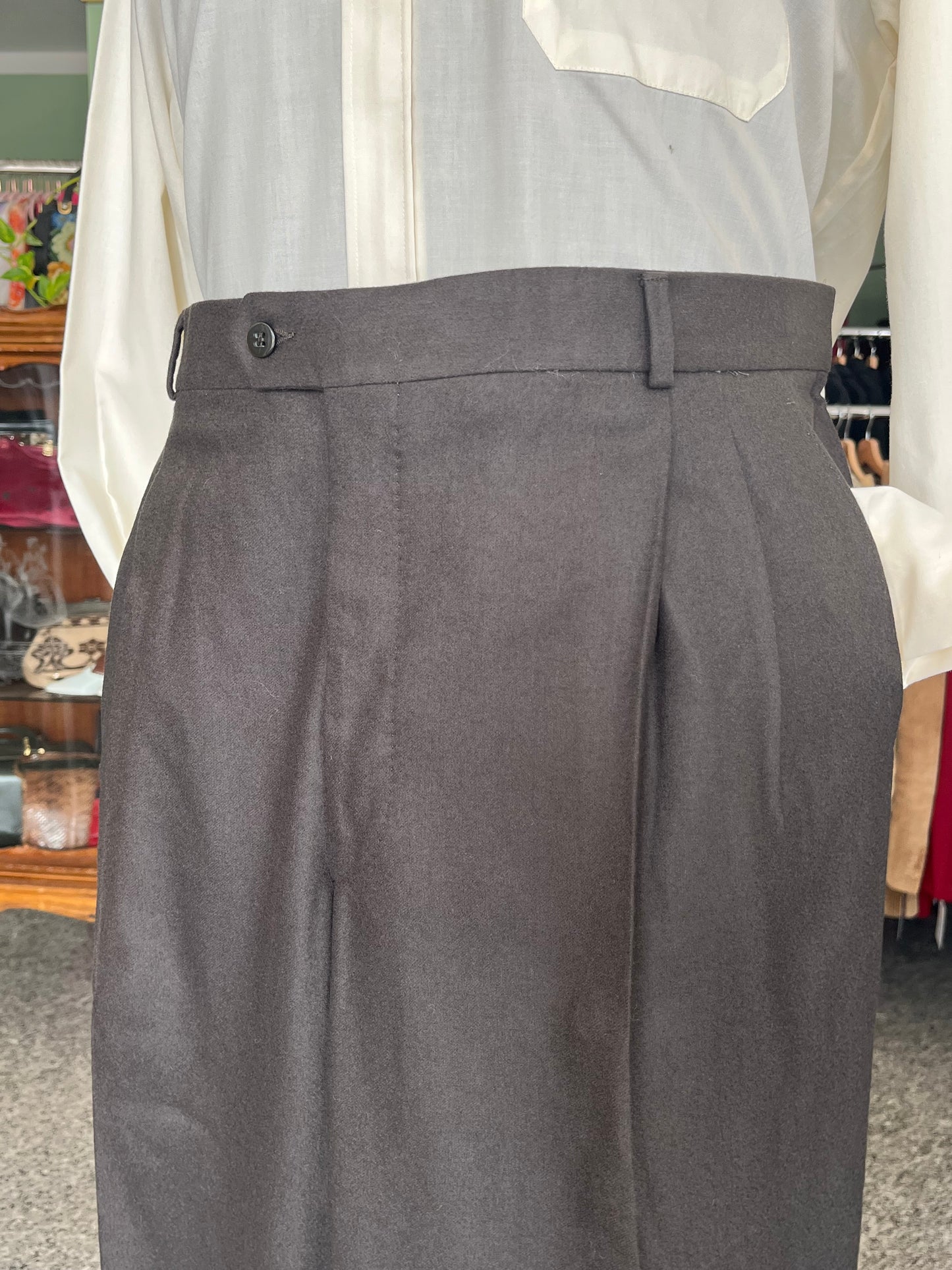 Calzoni in cashmere e lana NOS tg. 58