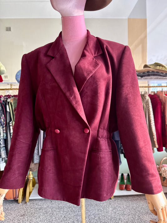 Giacca anni ‘80 borgogna - TG. 48/50