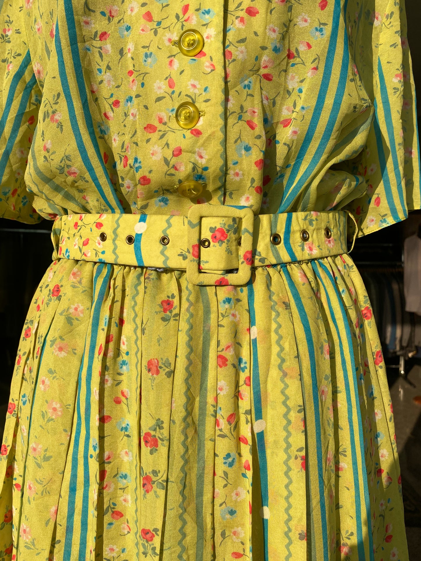 Abito anni ‘70 verde prato - TG. 44 circa