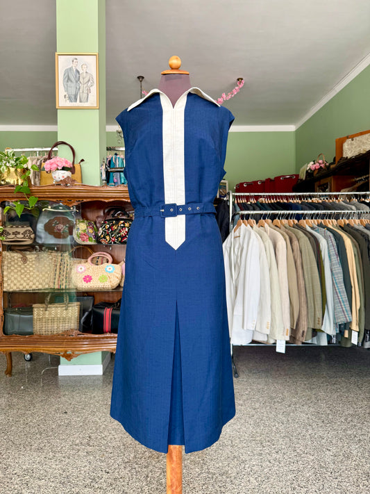 Abito Mod Blu e Bianco Anni ’60/’70 - TG. 50