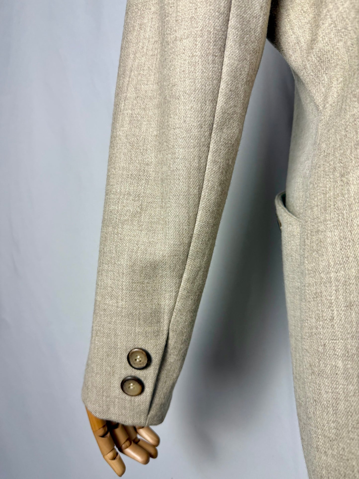 Giacca in pura lana color sabbia - TG. 46