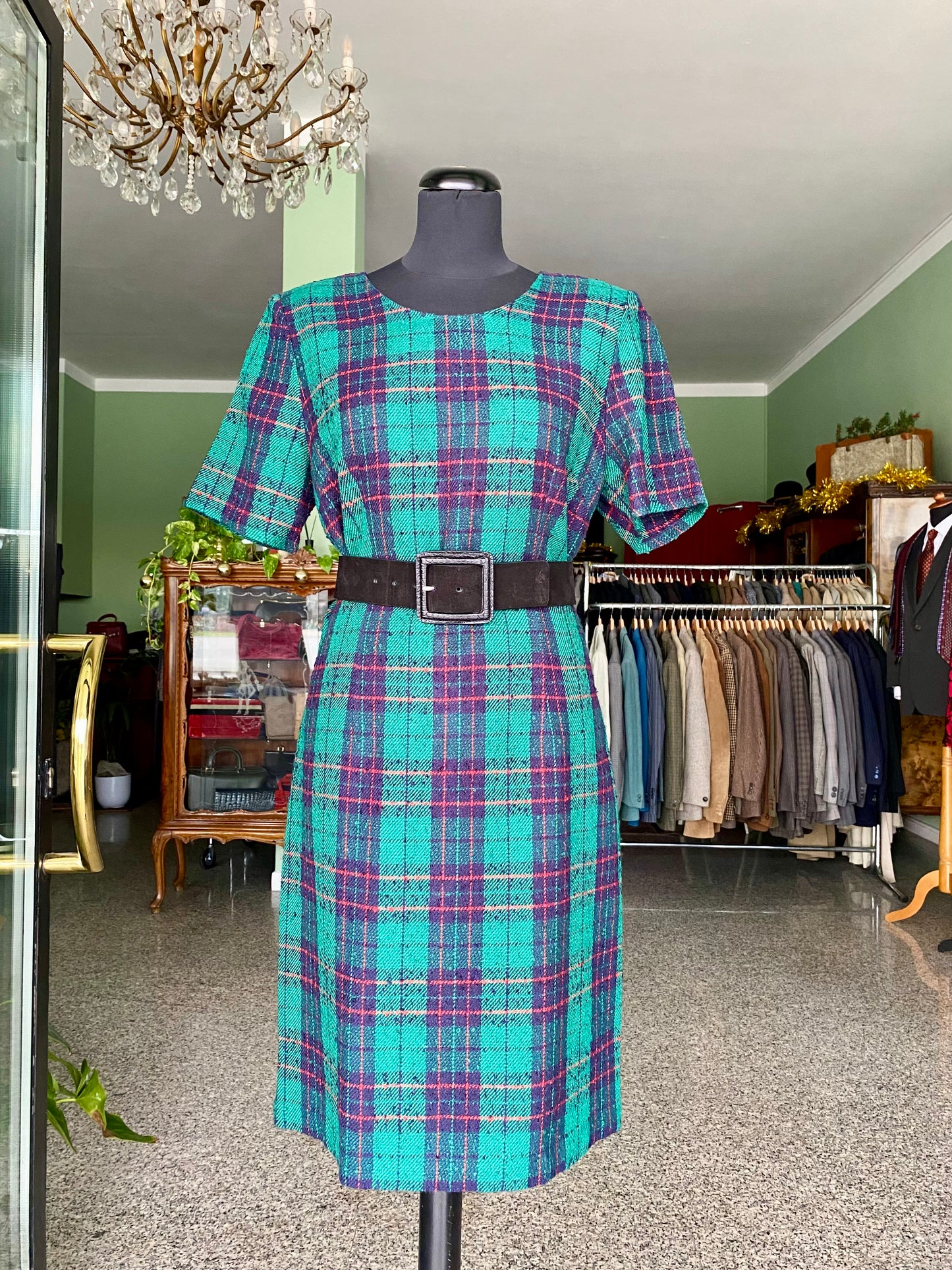 Completo abito + giacca tartan - TG. 42