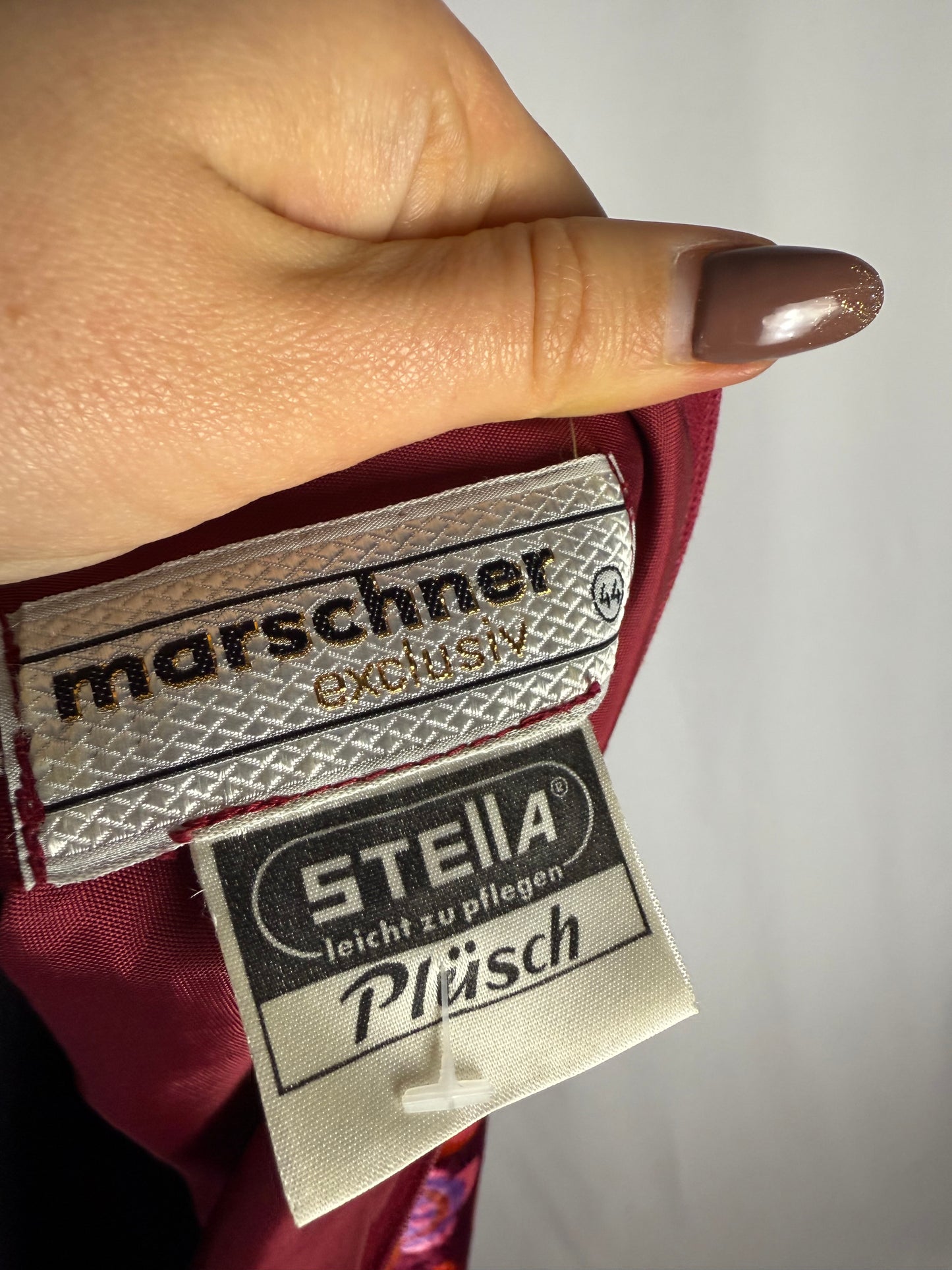 Maxi dress anni ‘70 in velour - TG. 42/44