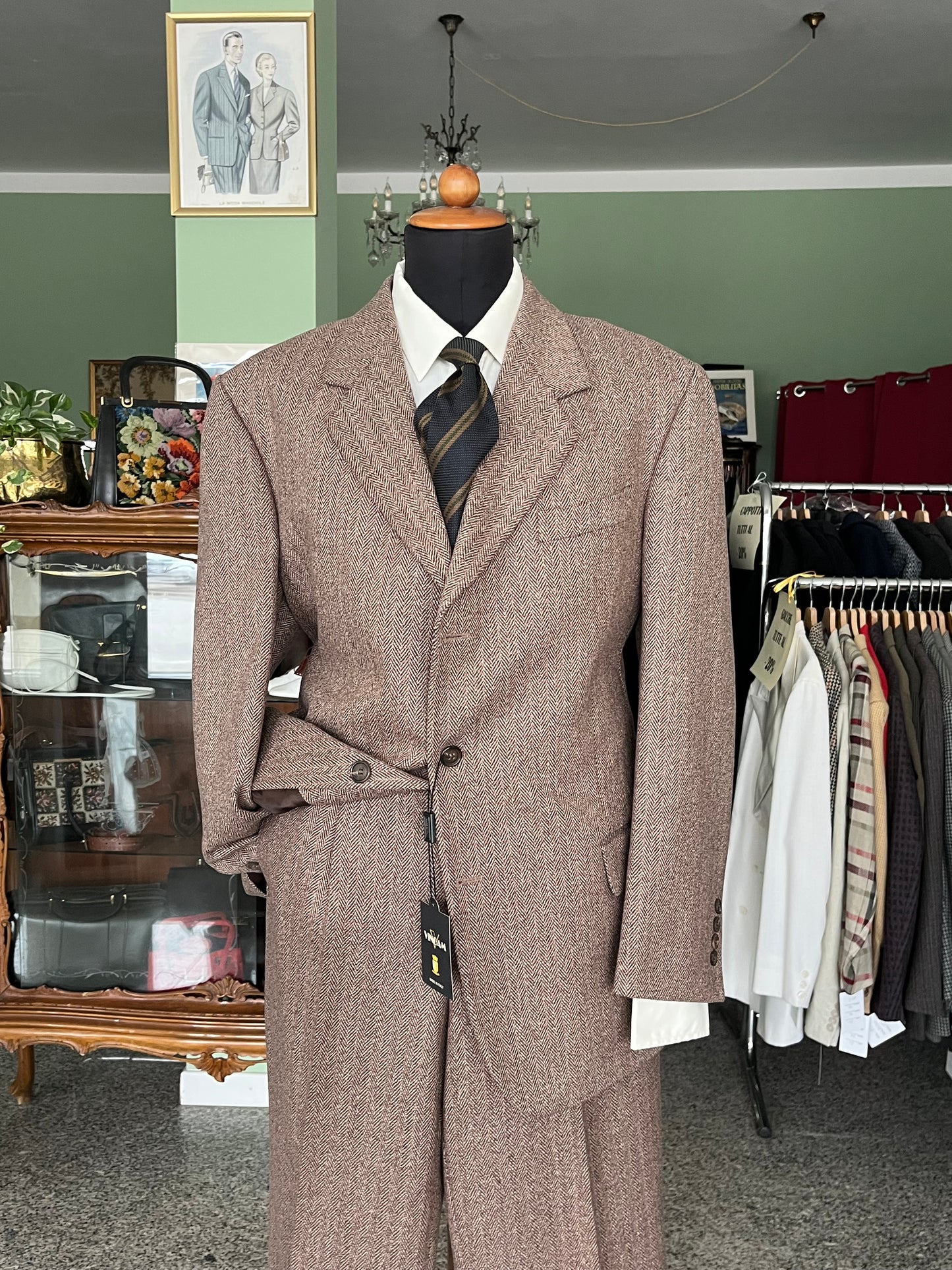 Completo anni '90 tweed NOS tg. 54 drop 4