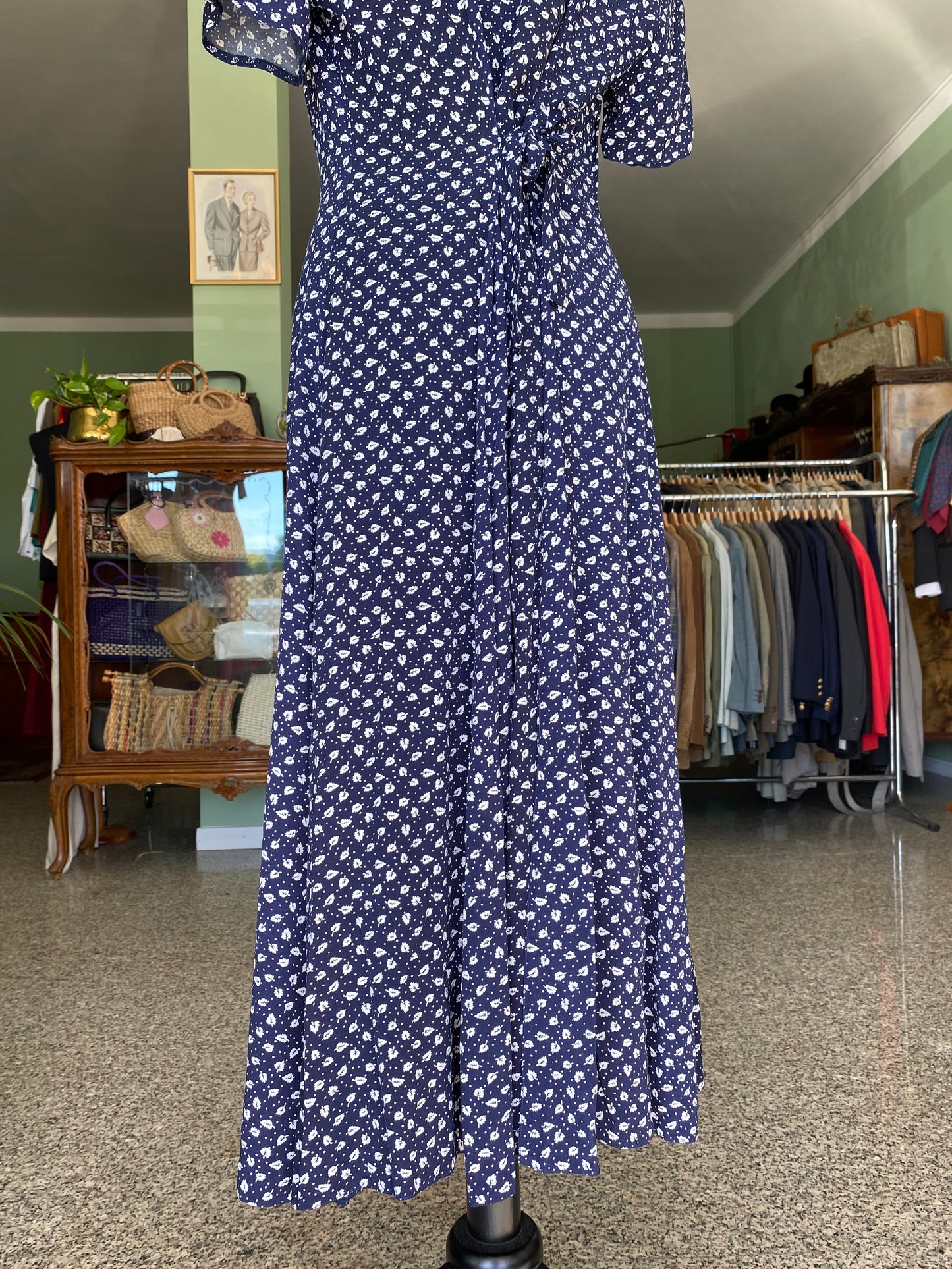 Abito in viscosa con microfantasia - TG. 46