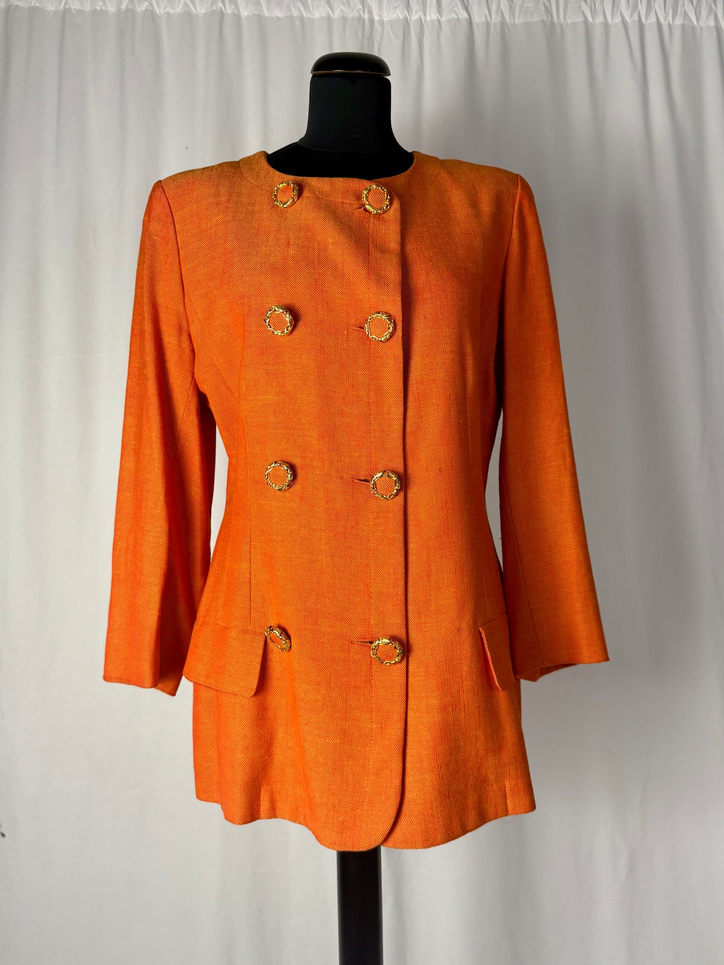 Tailleur arancione anni ‘80/‘90 - TG. 42/44
