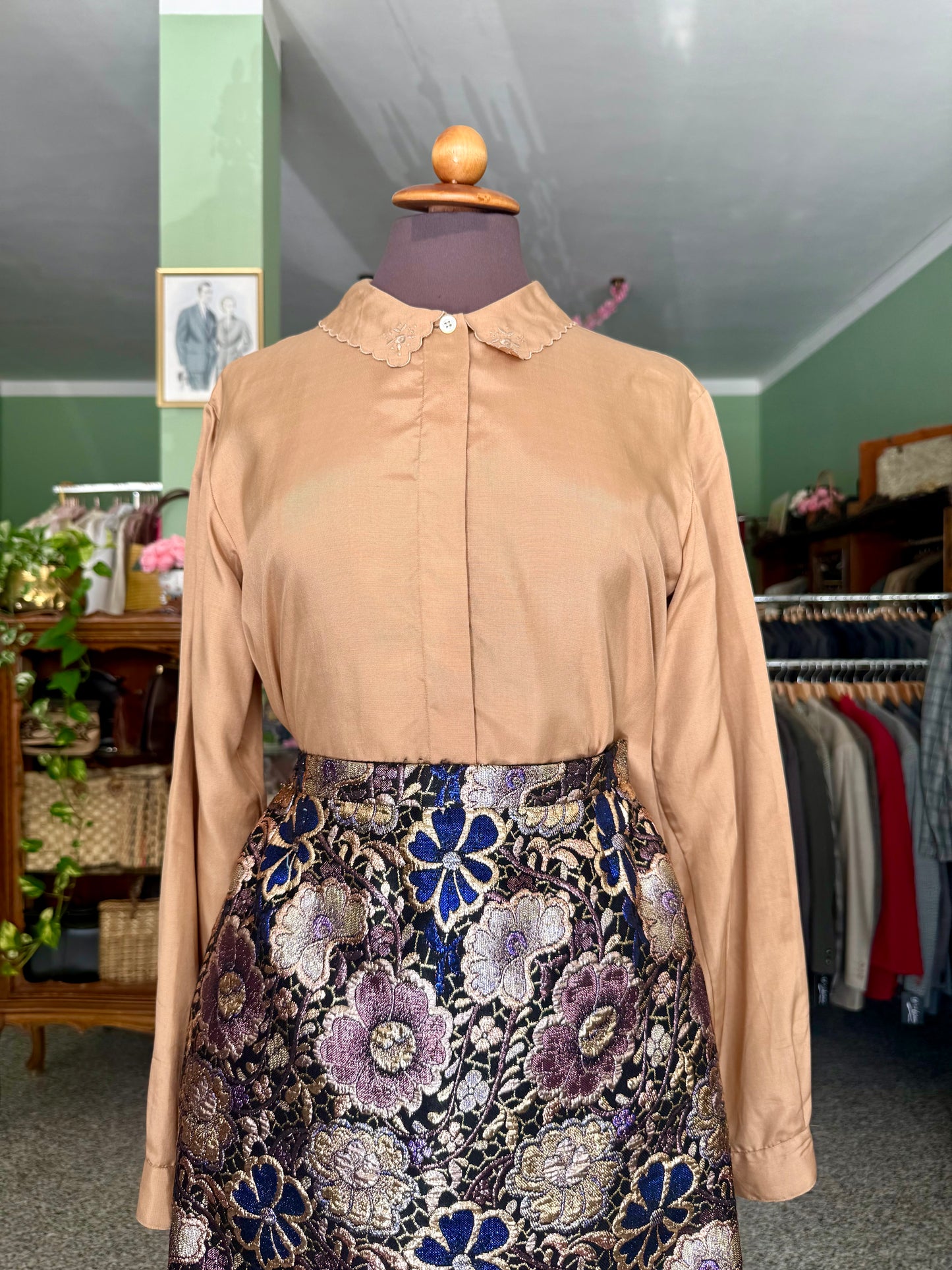 Camicia oro in pura seta - TG. 40/42