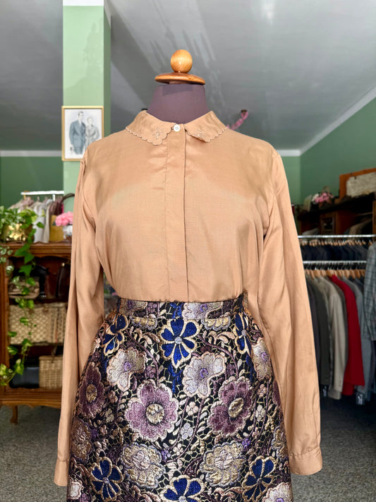 Camicia oro in pura seta - TG. 40/42