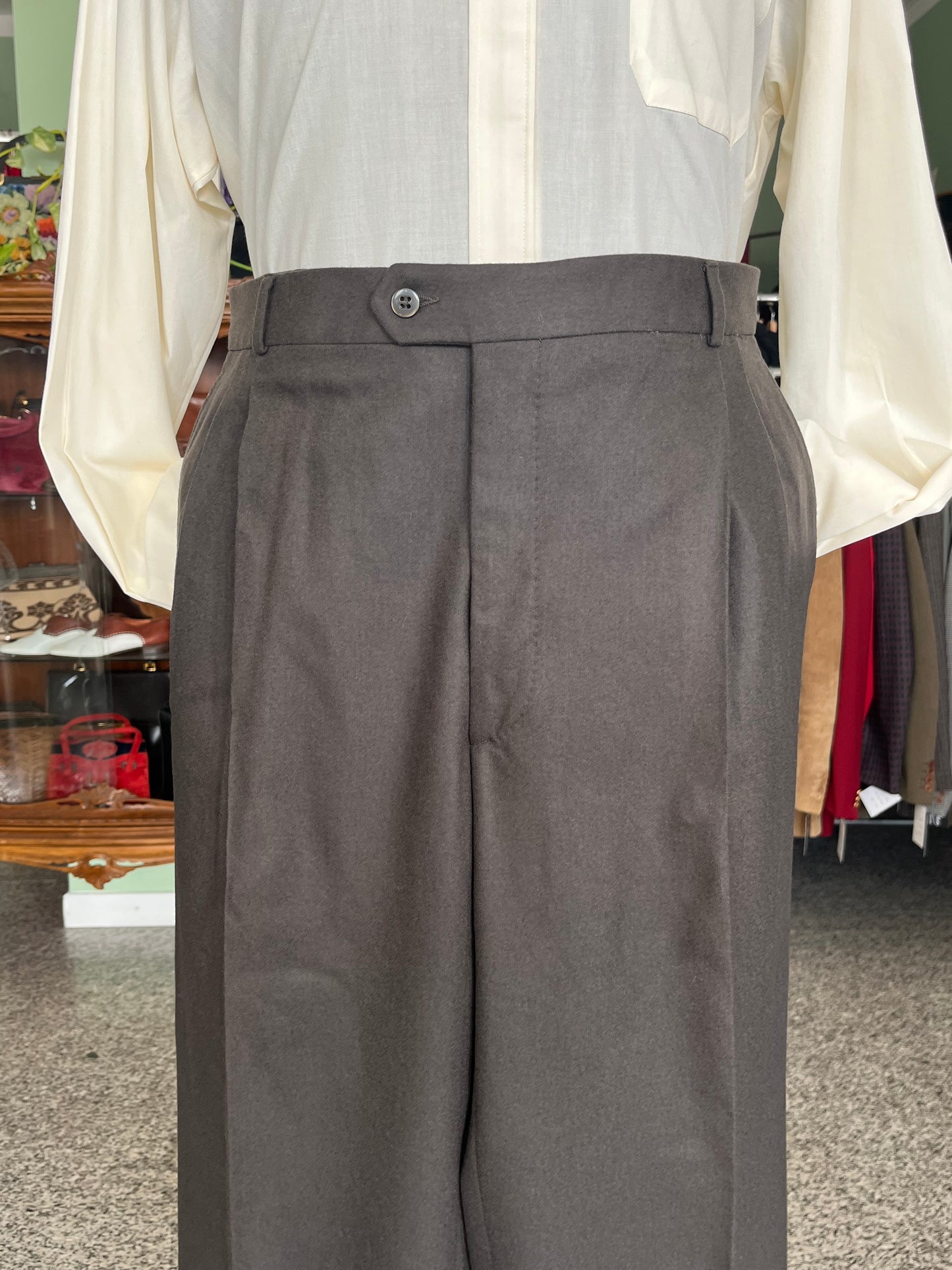 Calzoni in cashmere e lana NOS tg. 58