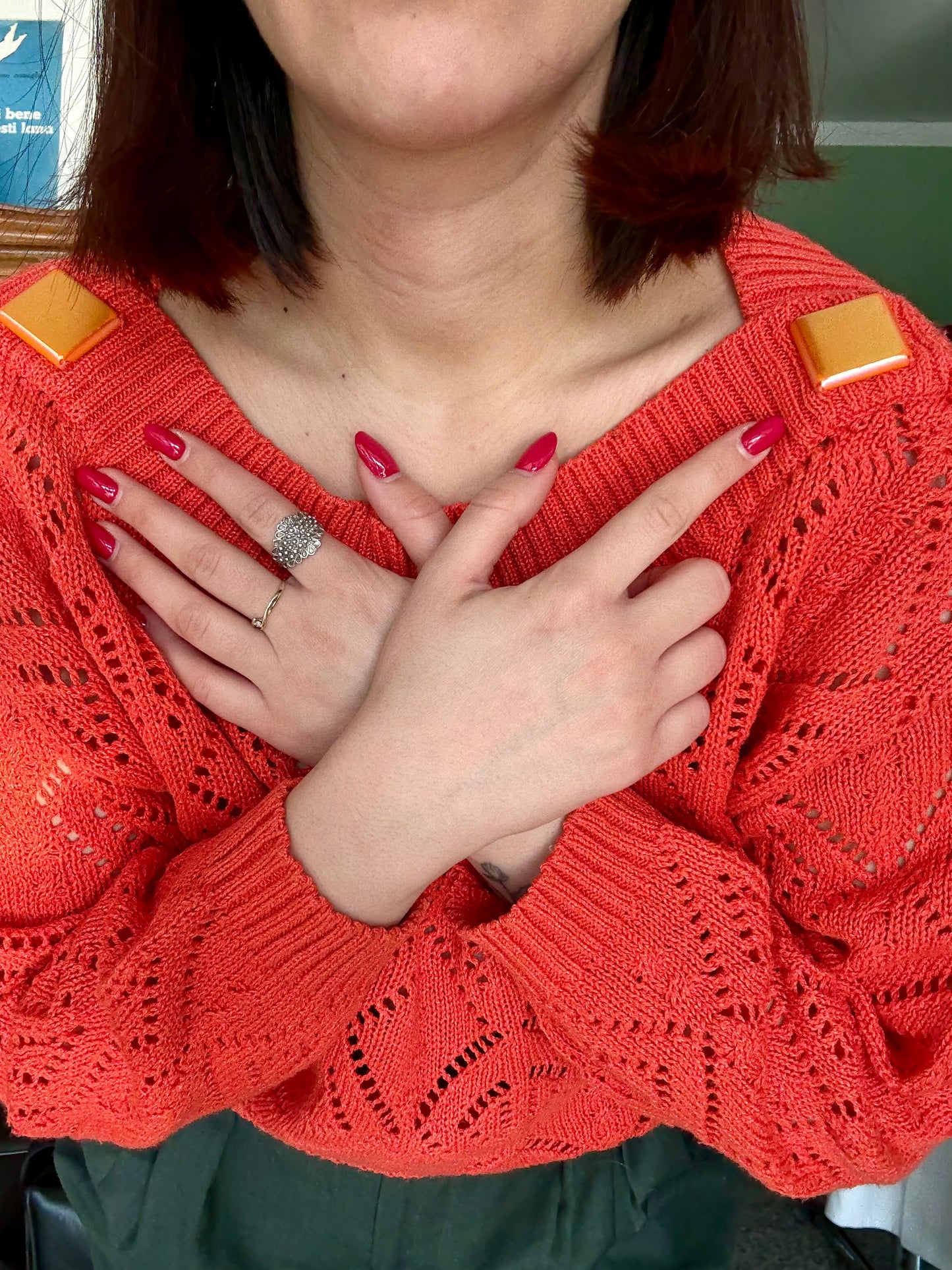 Blusa color corallo - TG. 40/42