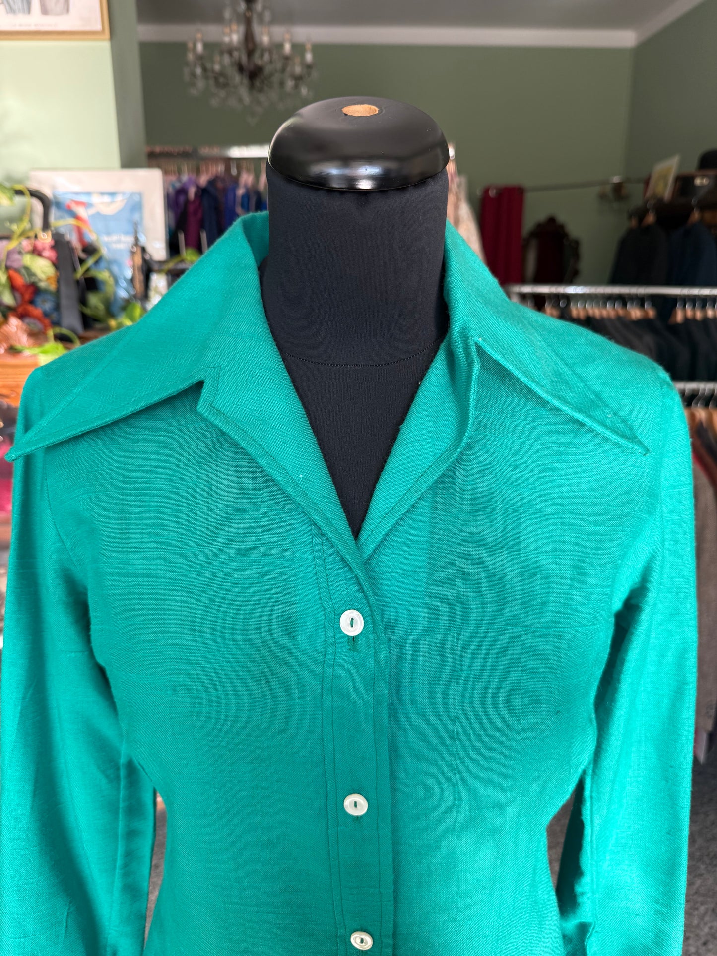 Camicia verde anni ‘70 - TG. 40