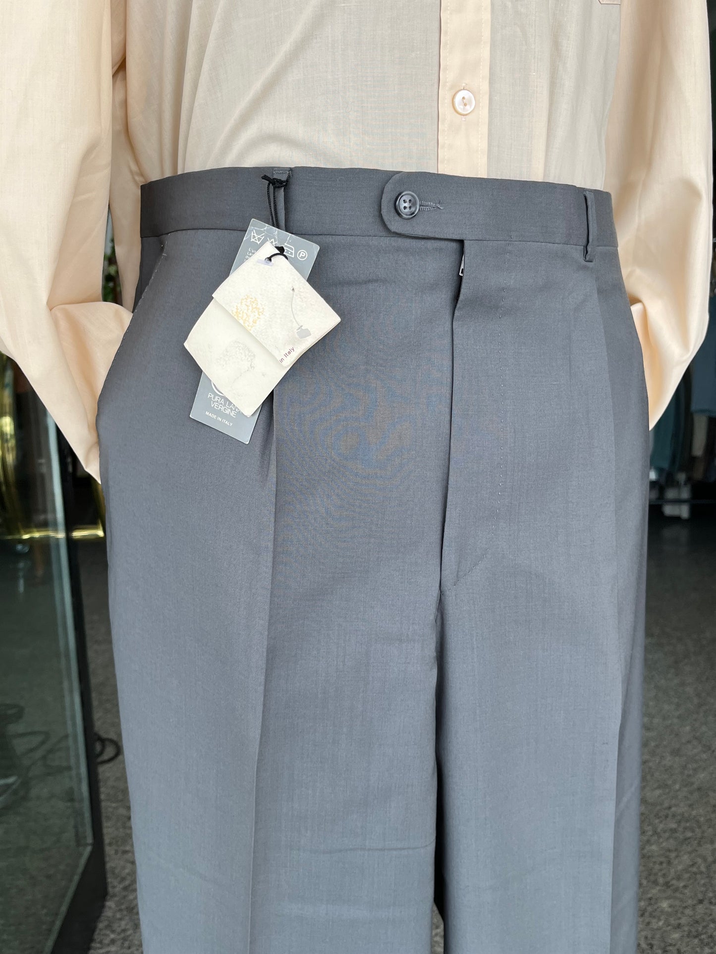 Calzoni anni ‘80 fresco di lana NOS tg. 58-60