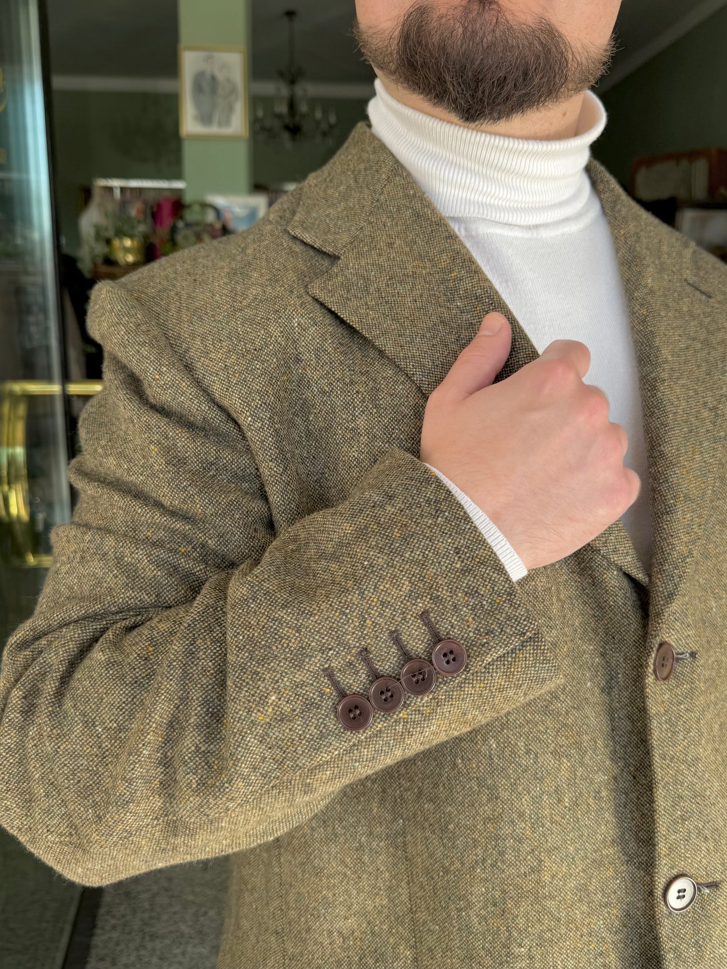 Giacca in tweed anni '80 tg. 56