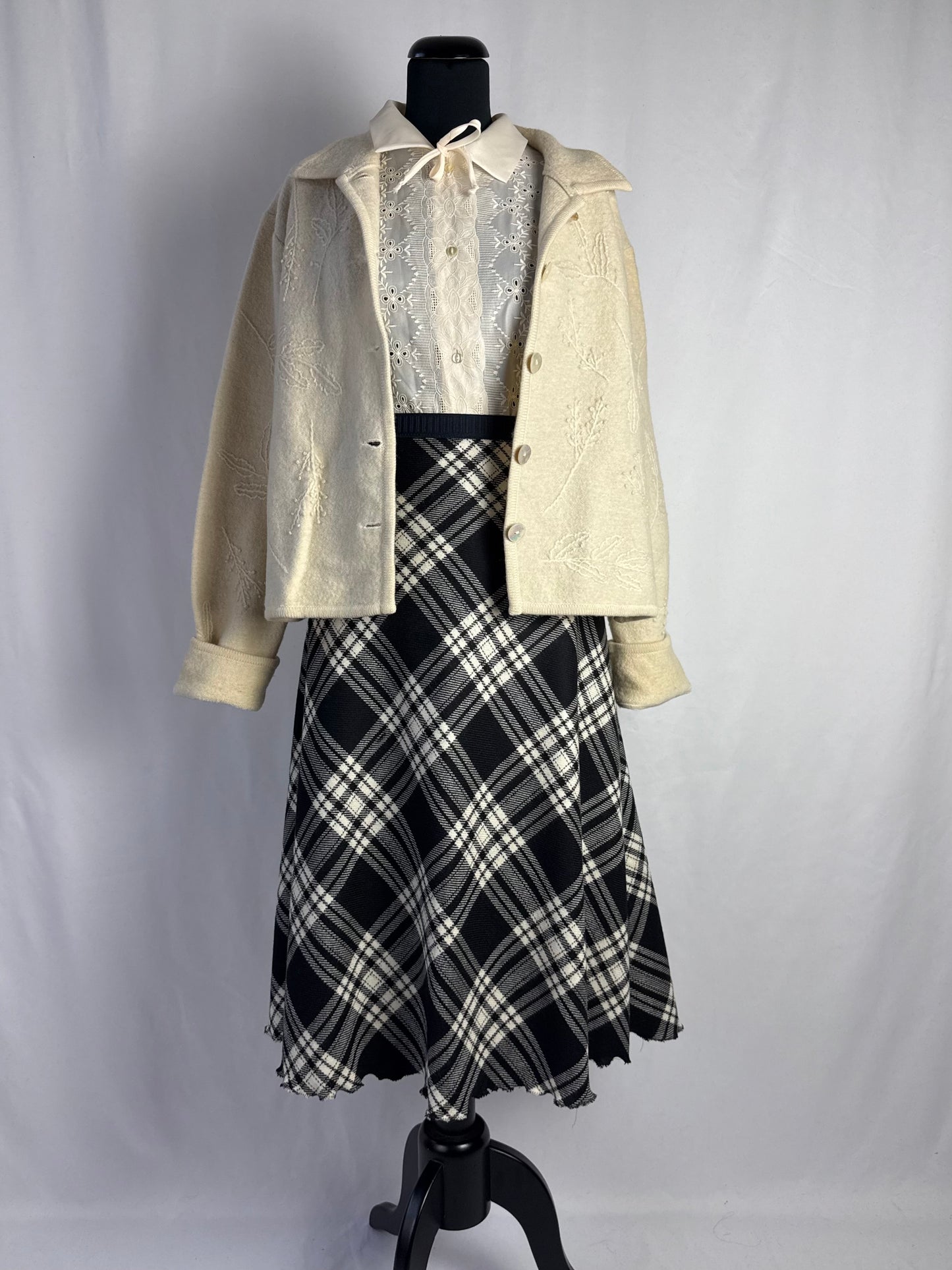 Giacca in pura lana panna - TG. 42/44