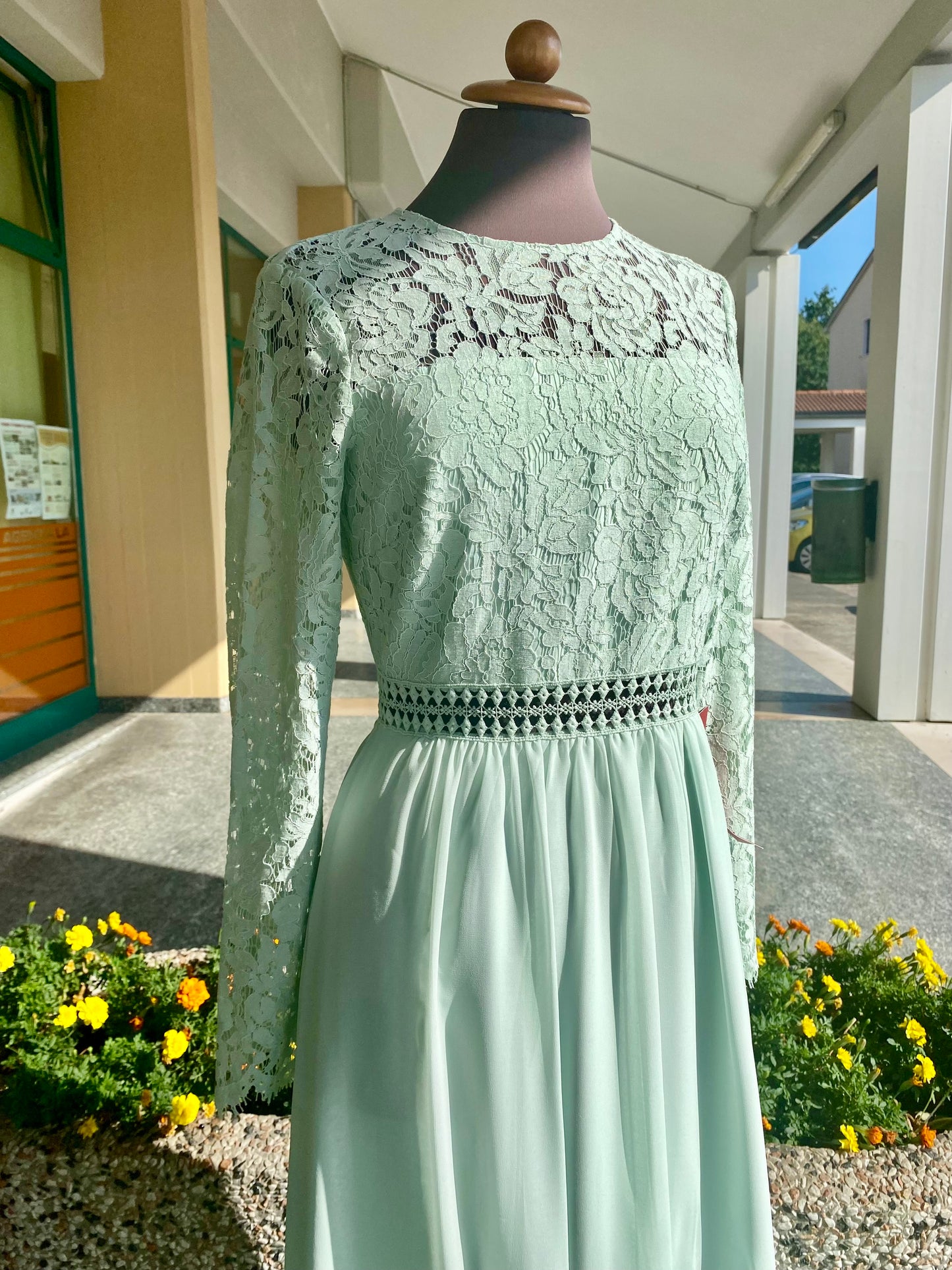 Abito da cerimonia verde acqua - TG. 38