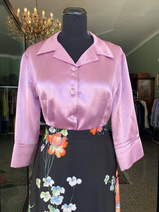 Camicia glicine in raso - TG. 38/40