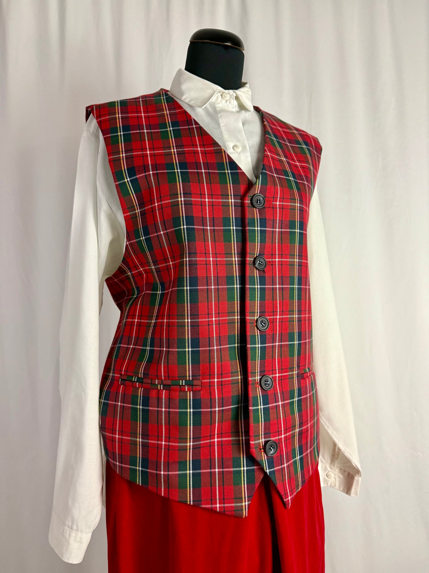 Gilet in lana tartan - TG. 48/50