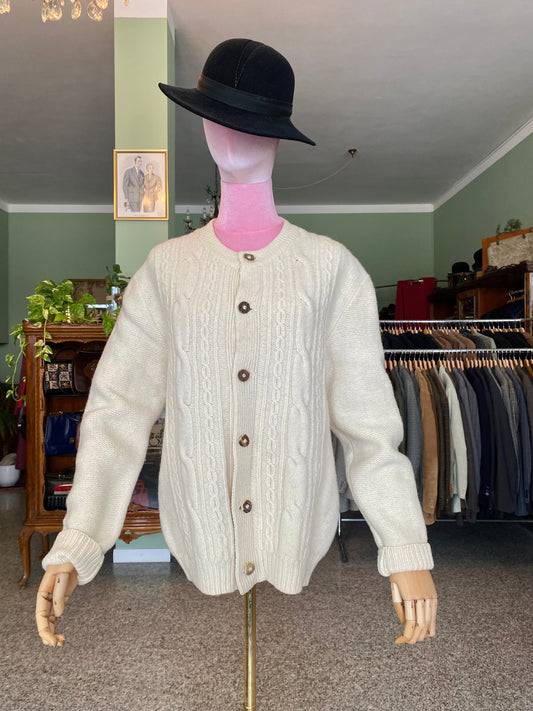 Cardigan tirolese panna - TG. 44/46