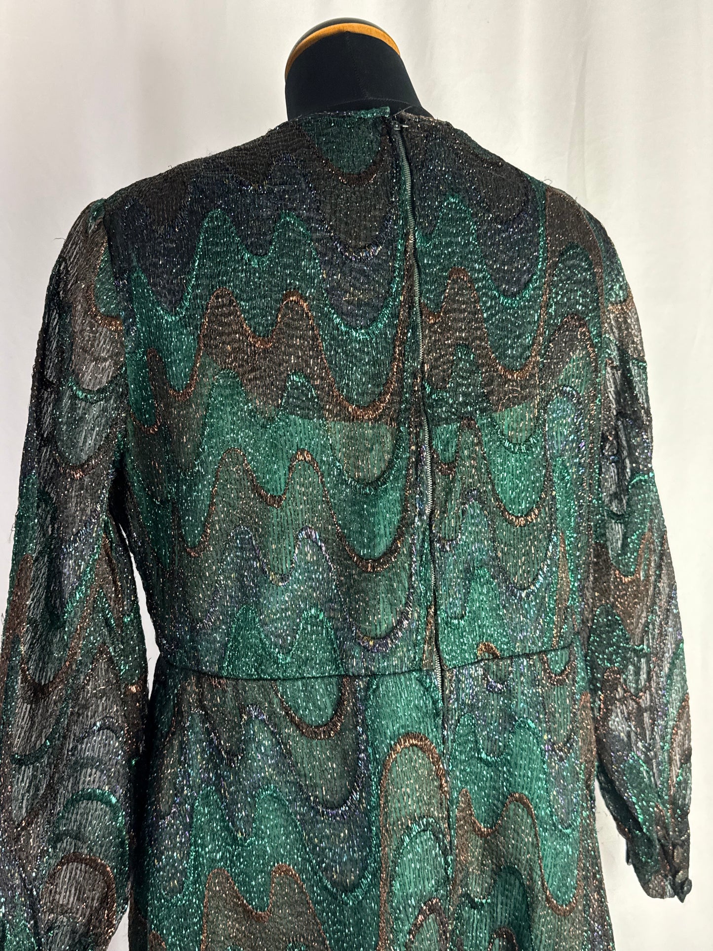 Abito sartoriale anni ‘60 in lurex- TG. 42/44