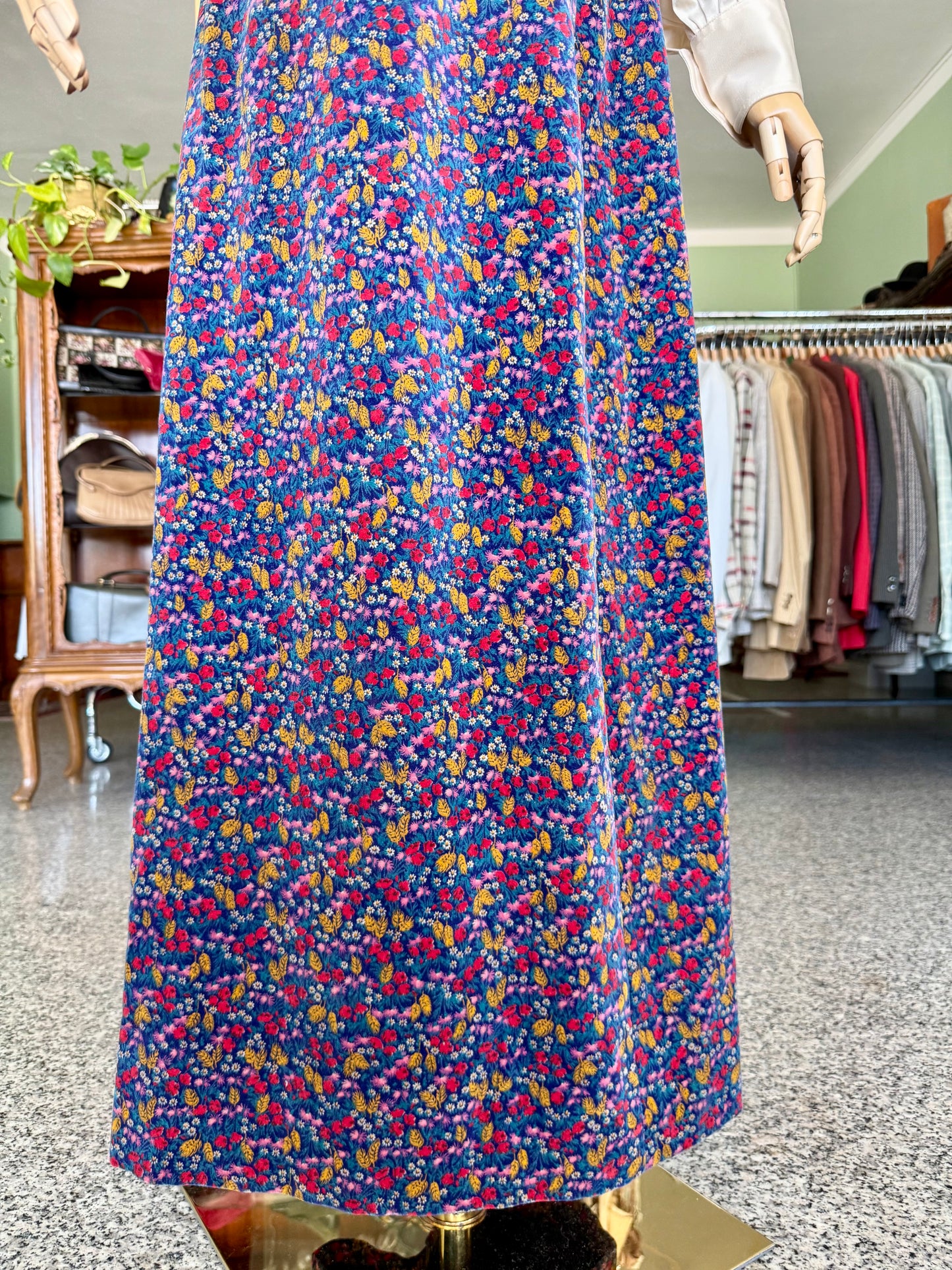 Maxi gonna anni ‘70 in velluto - TG. 38