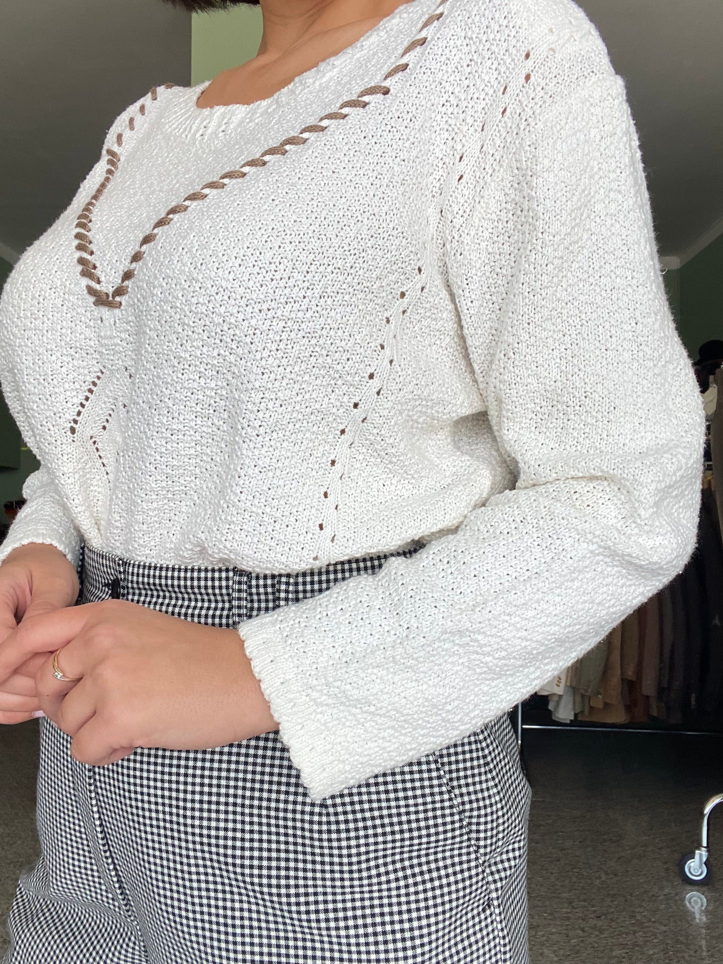 Blusa bianca in cotone - TG. 42/44/46
