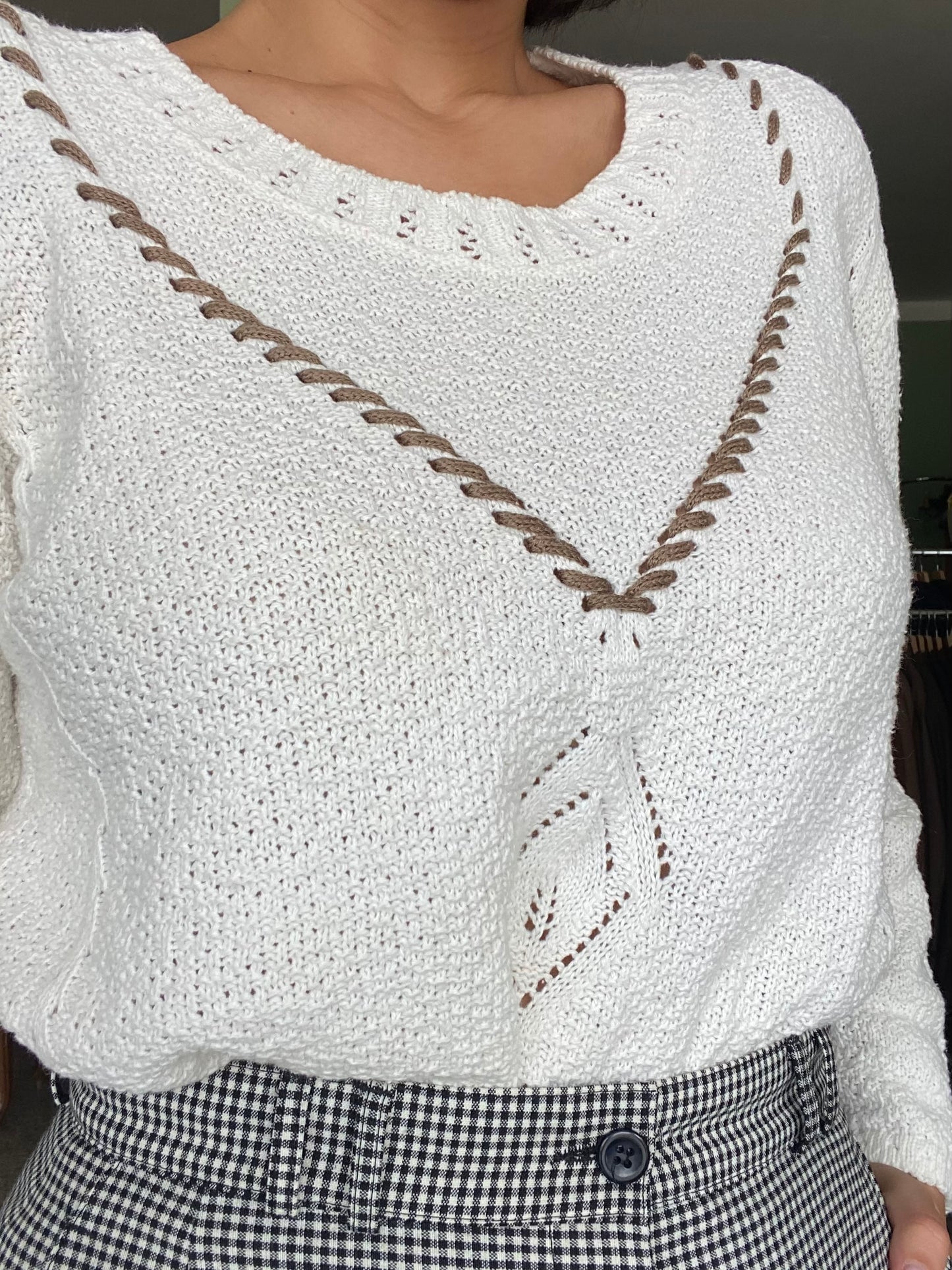 Blusa bianca in cotone - TG. 42/44/46