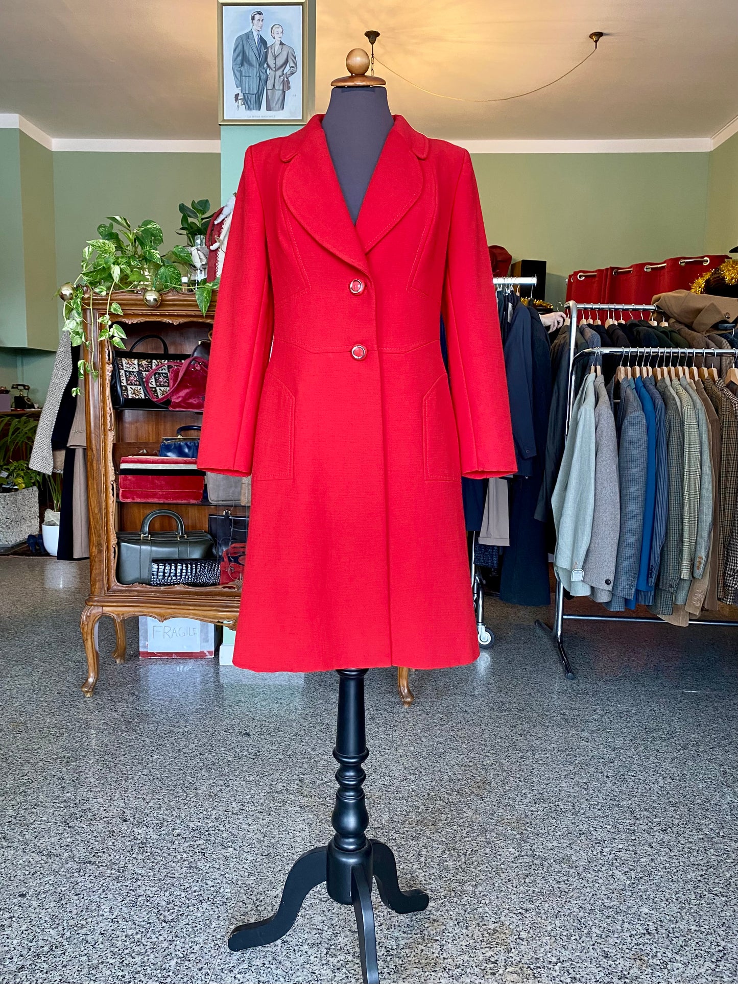 Cappotto rosso anni ‘60 Cori - TG. 38