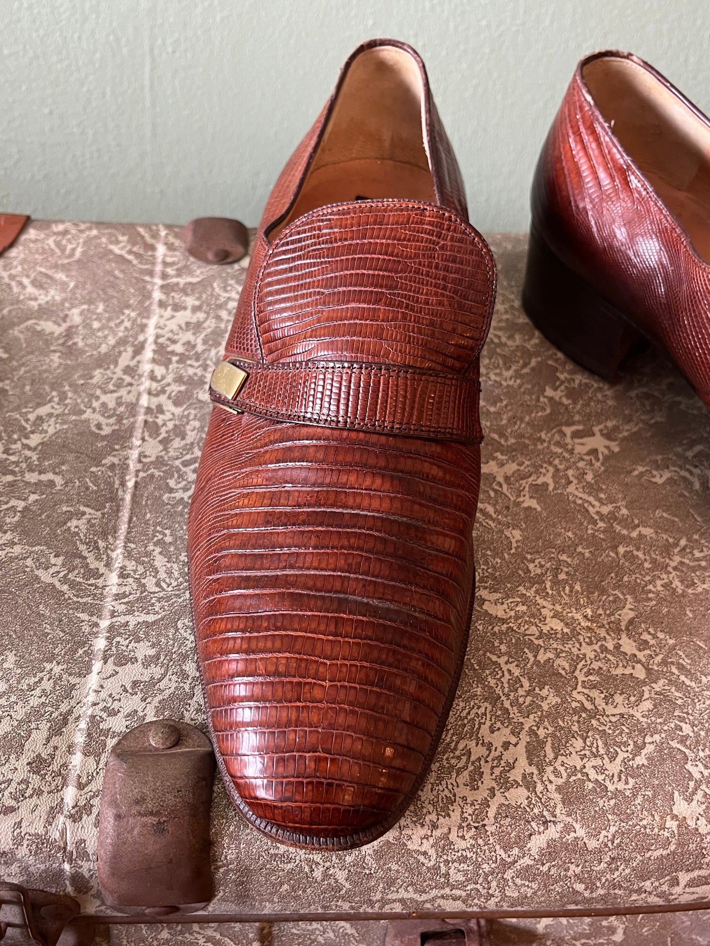 Scarpe mocassino pelle marrone tg. 41-42