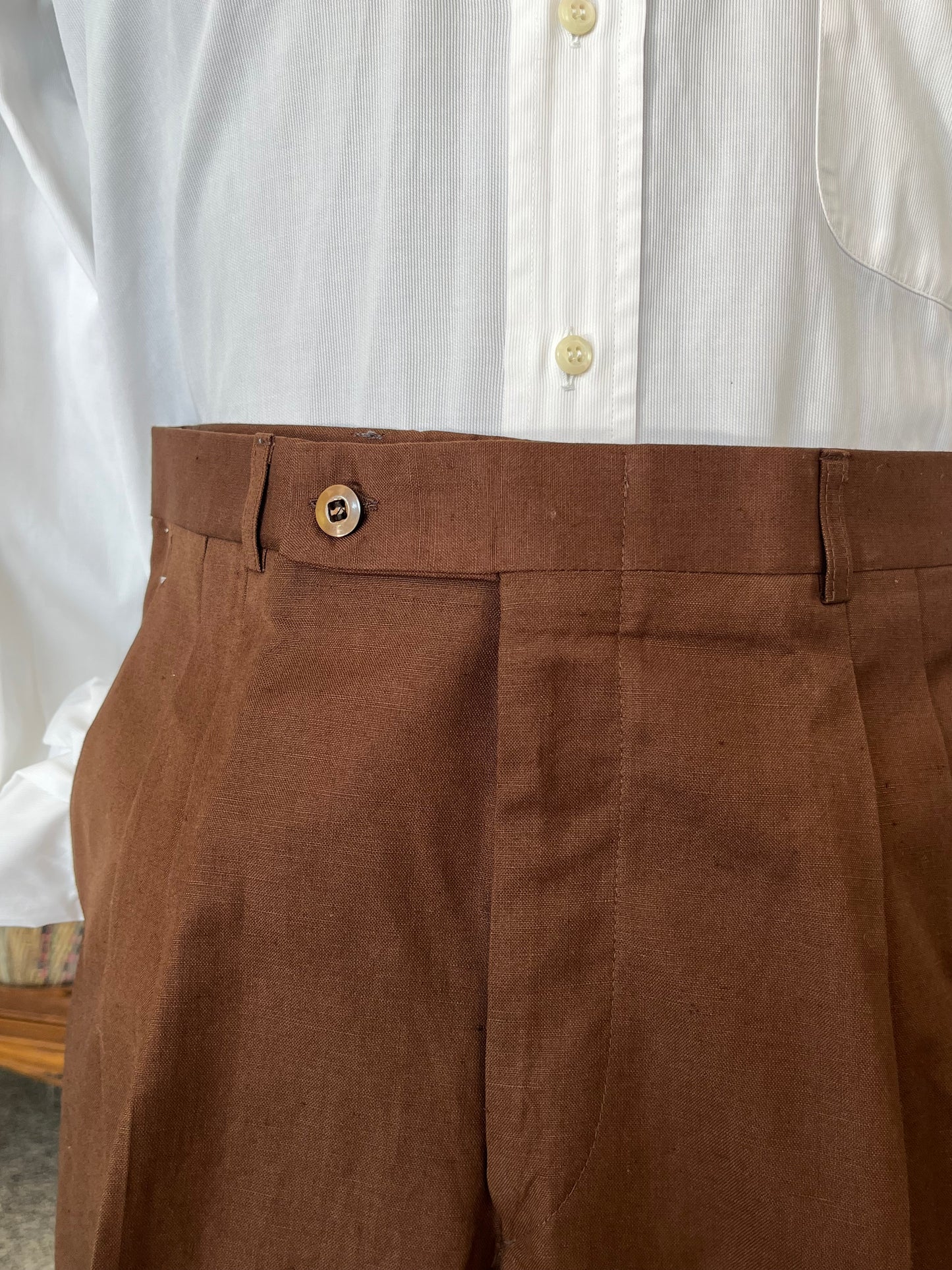 Calzoni in lino/cotone NOS tg. 44-46