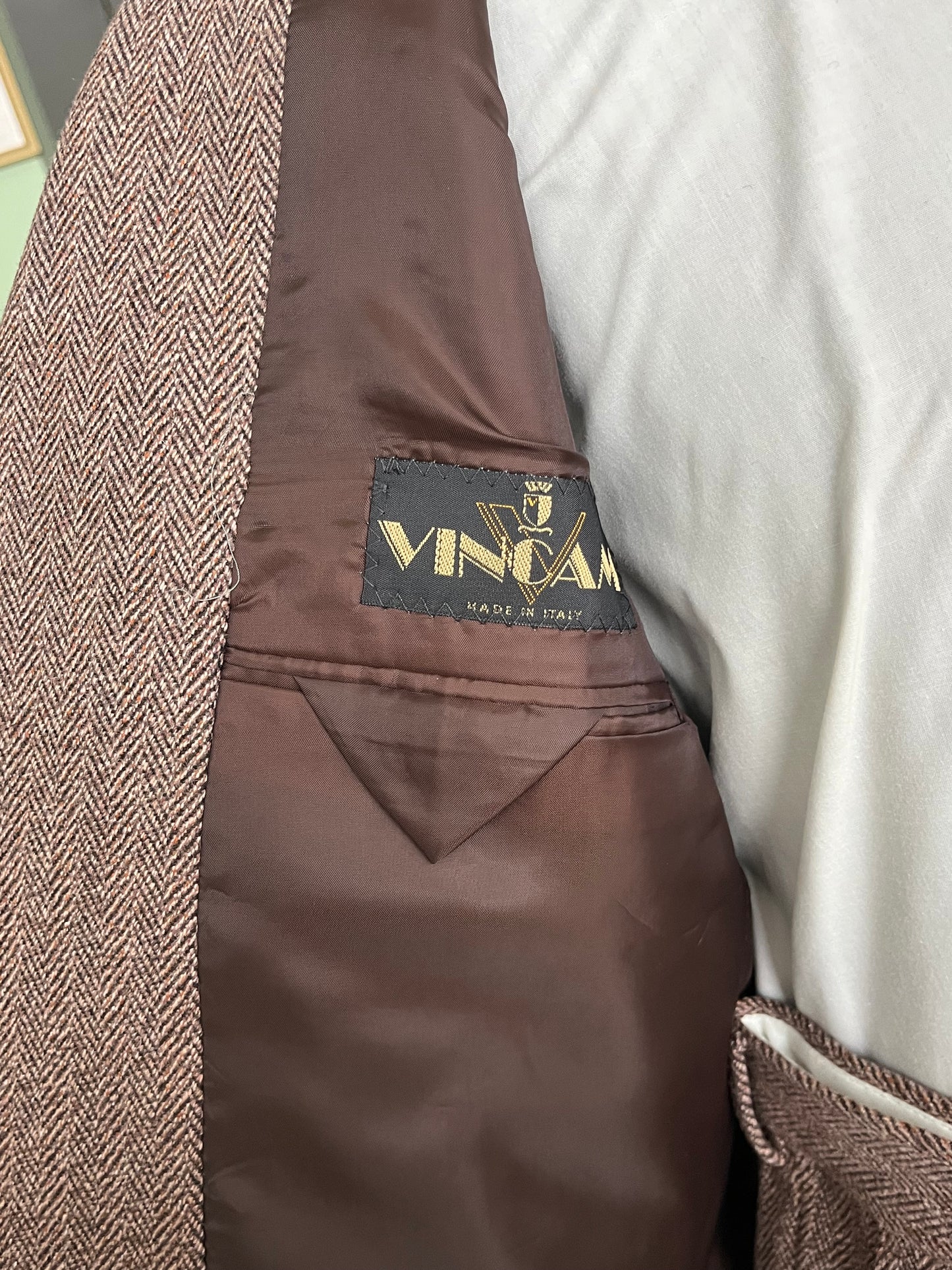 Completo anni '90 tweed NOS tg. 54 drop 4