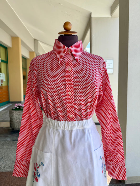 Camicia anni ‘70 a pois - TG. 44