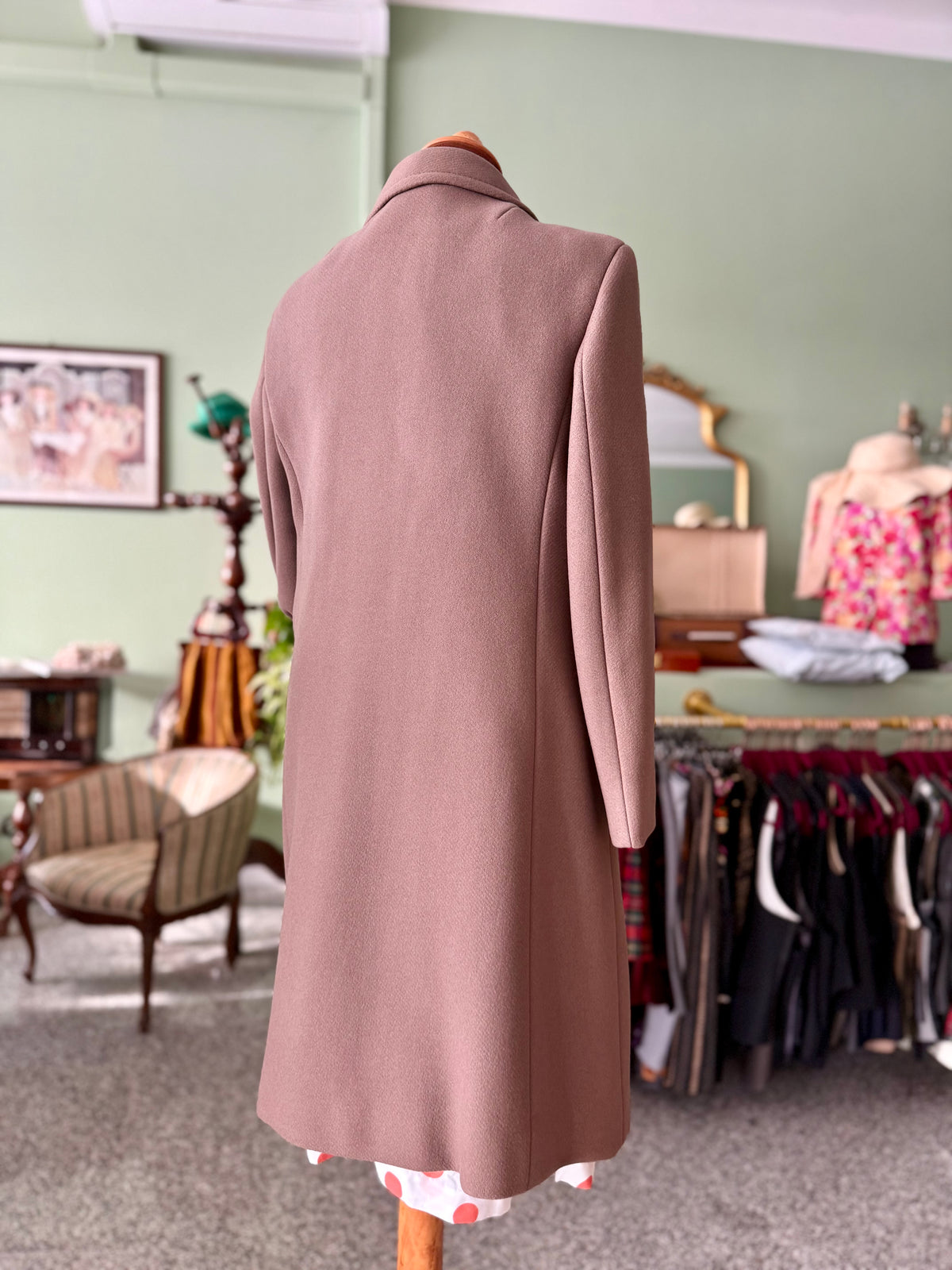 Cappotto anni ‘60 NOS tortora - TG. 40/42